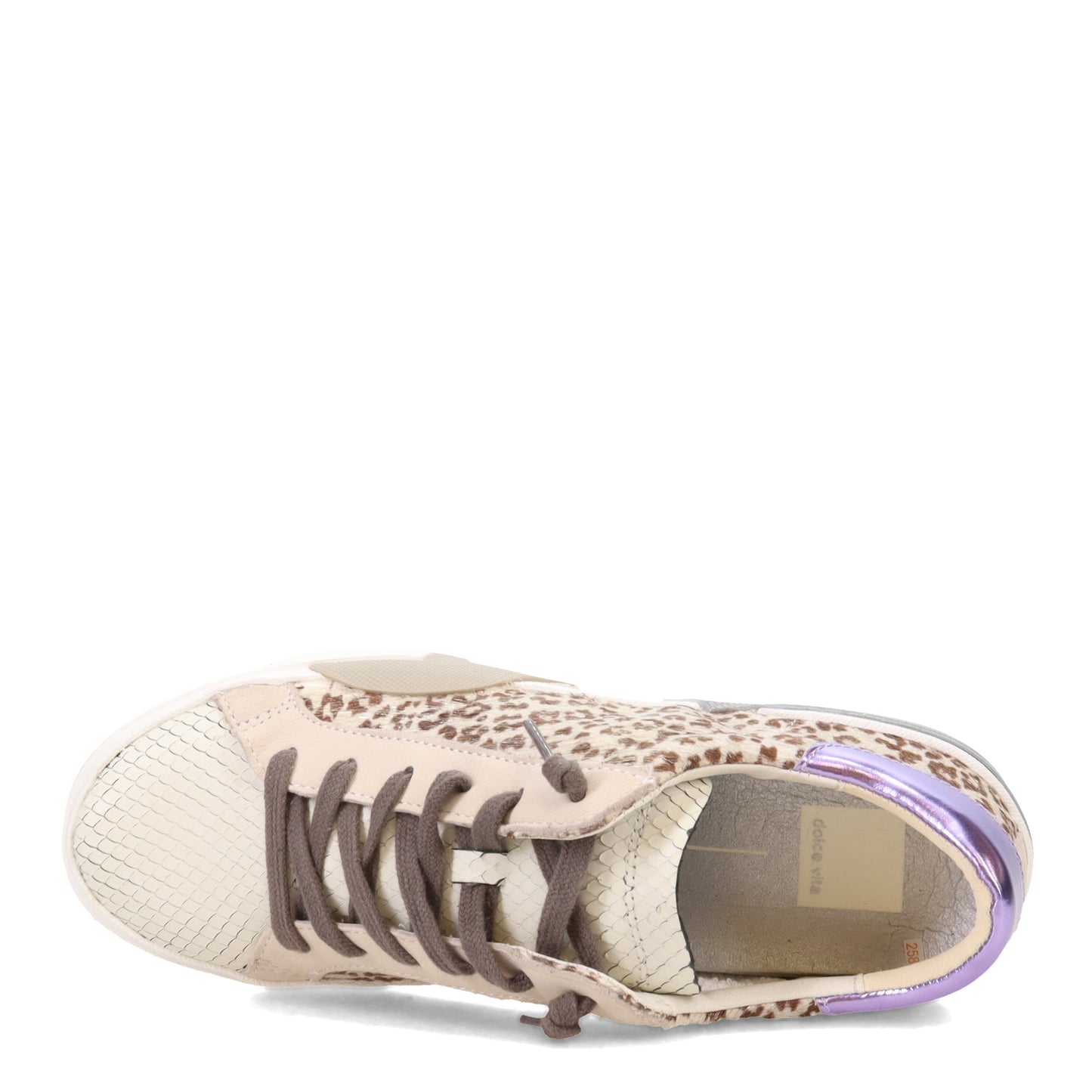 Peltz Shoes Women's Dolce Vita Zina Sneaker White Leopard DB31R0270-244
