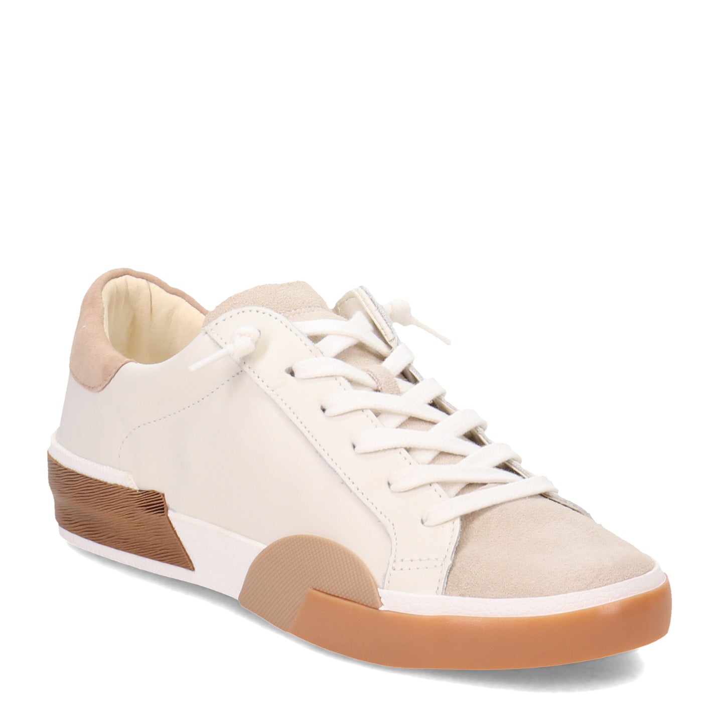Peltz Shoes Women's Dolce Vita Zina Sneaker White Tan DB31R0270-563