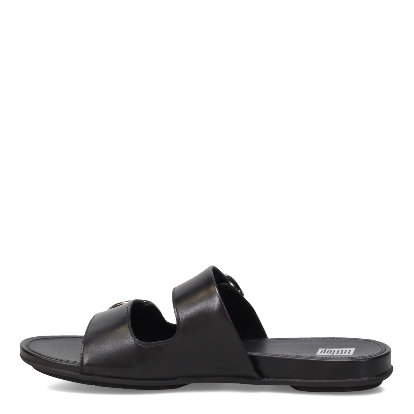 Peltz Shoes Women's FitFlop Gracie Slide Sandal Black DE3-090
