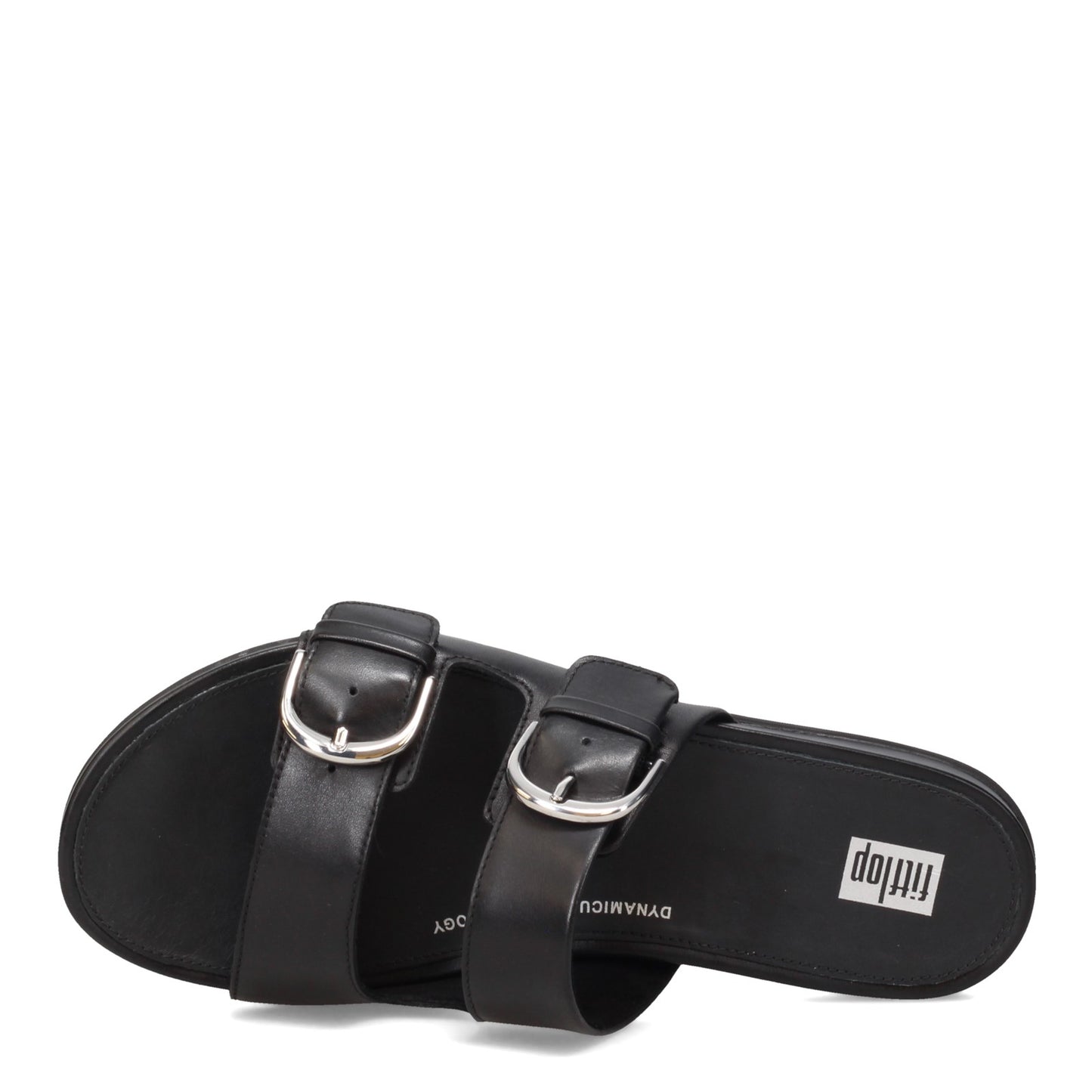 Peltz Shoes Women's FitFlop Gracie Slide Sandal Black DE3-090