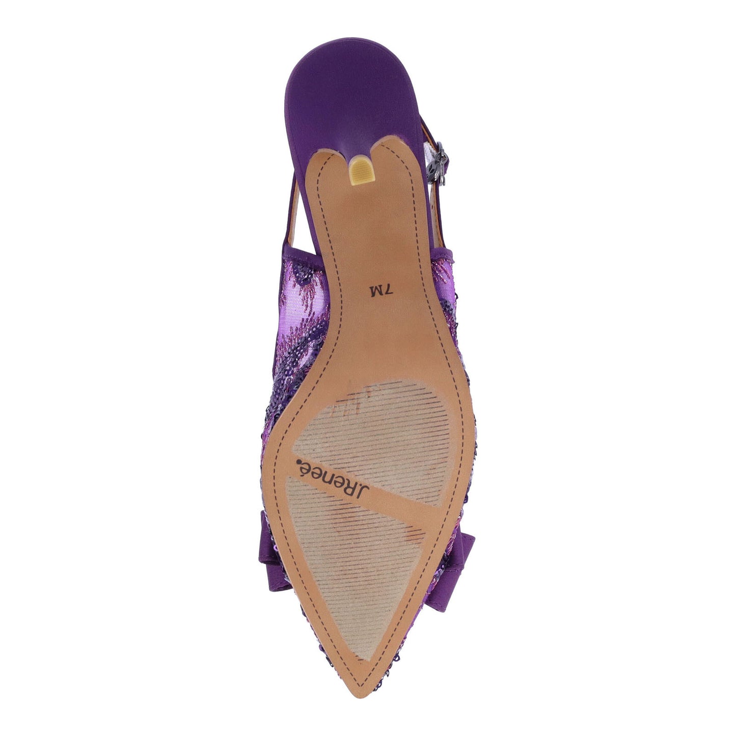 Peltz Shoes Women's J Renee Deloris Pump Purple Sequin DELORI-SAPUR