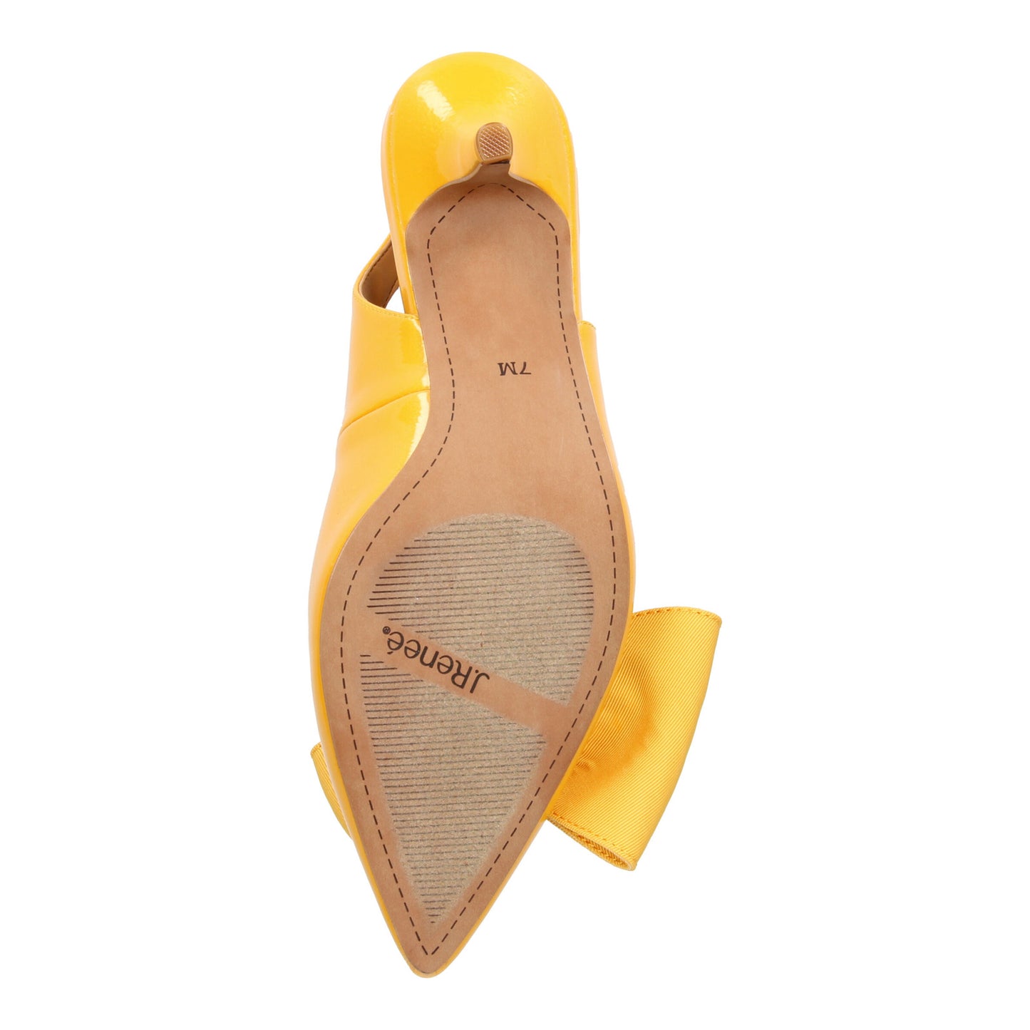 Peltz Shoes Women's J Renee Devika Pump Yellow Patent DEVIKA-PAMAR