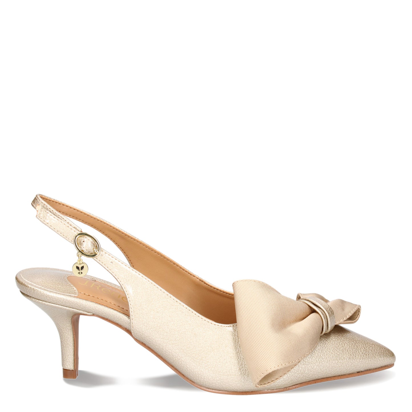 Peltz Shoes Women's J Renee Devika Pump Taupe Patent DEVIKA-PATPE