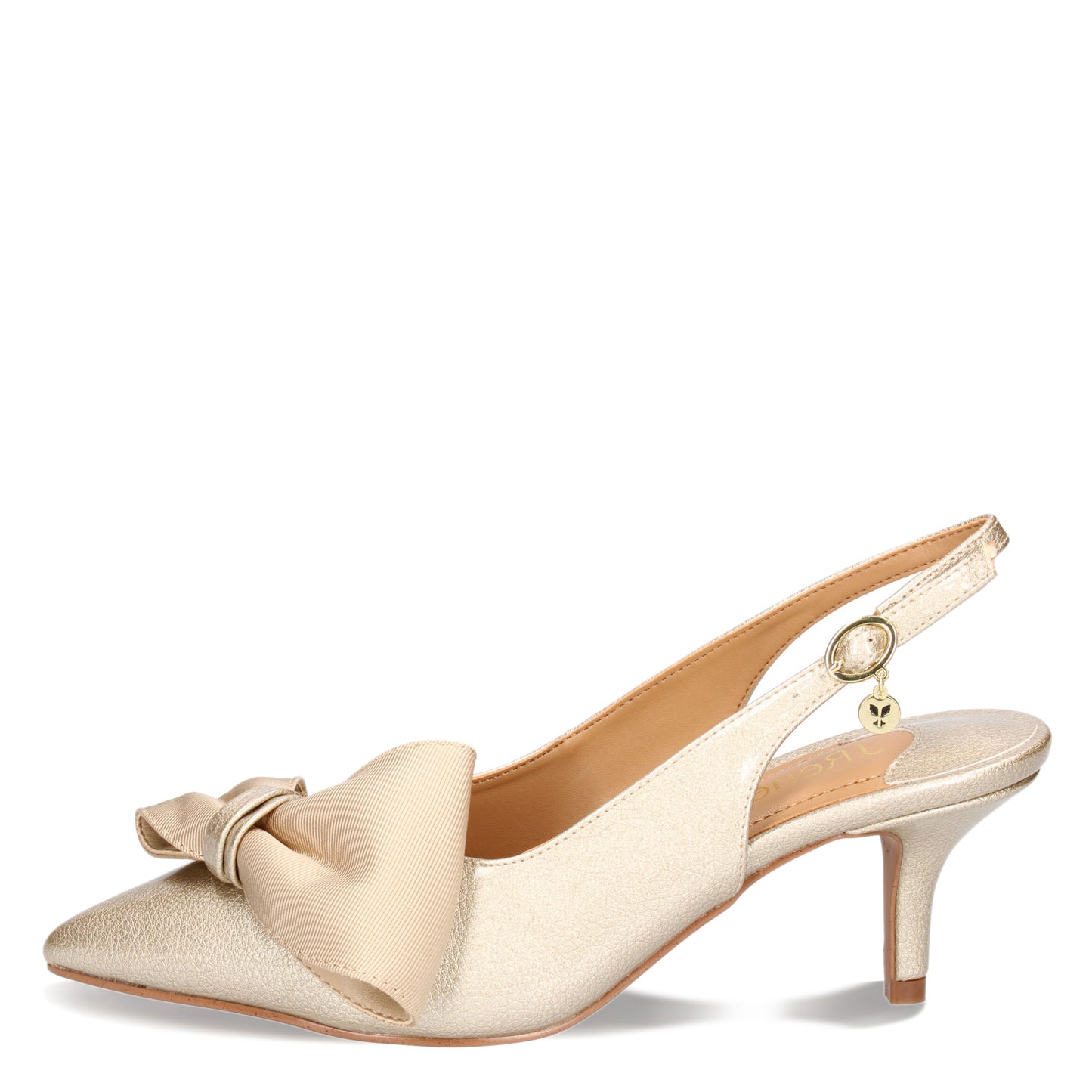 Peltz Shoes Women's J Renee Devika Pump Taupe Patent DEVIKA-PATPE