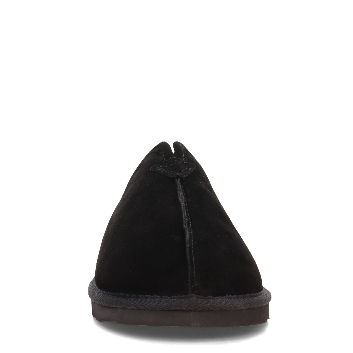 Peltz Shoes Men's Clarks Plush Fur Scuff Slipper BLACK DMI22996-201