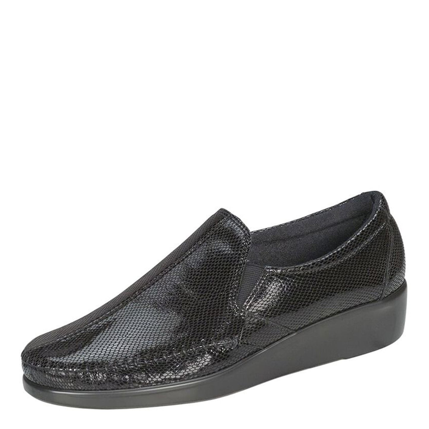 Peltz Shoes Women's SAS Dream Slip-On BLACK SNAKE DREAM-BKSNK
