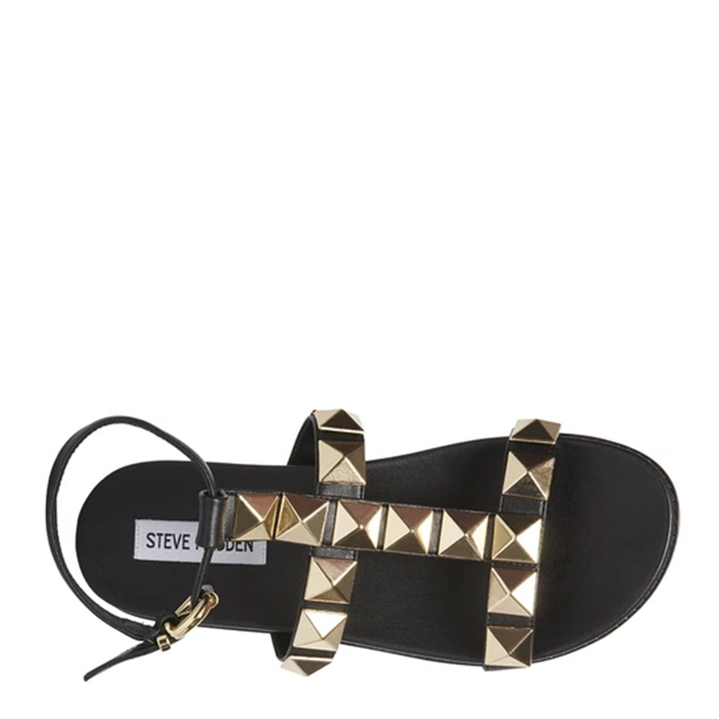 Peltz Shoes Women's Steve Madden Daft Sandal BLACK DAFT-BLACK