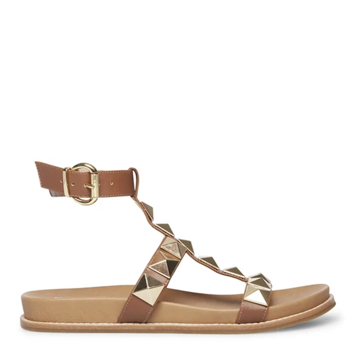 Peltz Shoes Women's Steve Madden Daft Sandal TAN DAFT-TAN