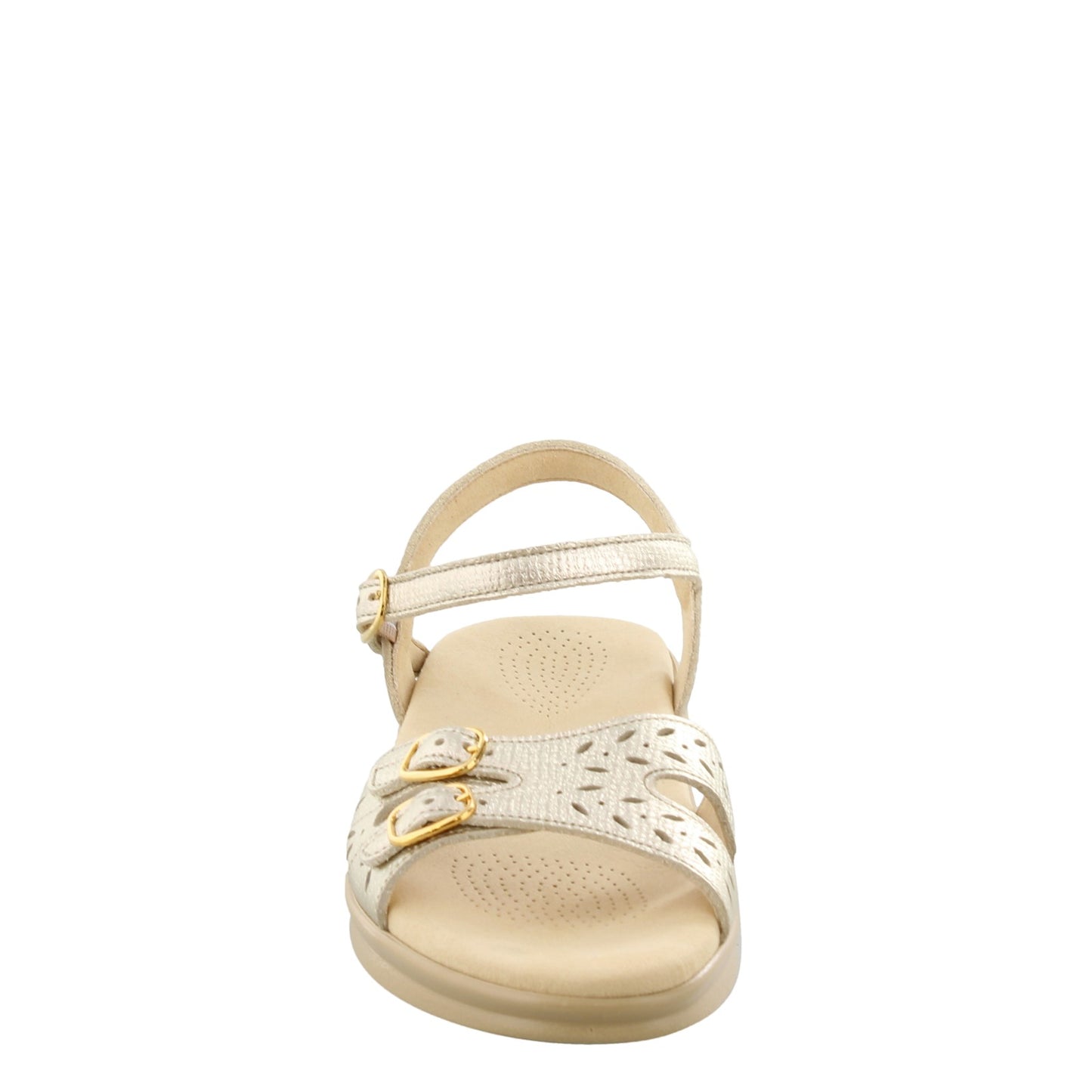 Peltz Shoes Women's SAS Duo Sandal GOLD DUO GOLD LINEN