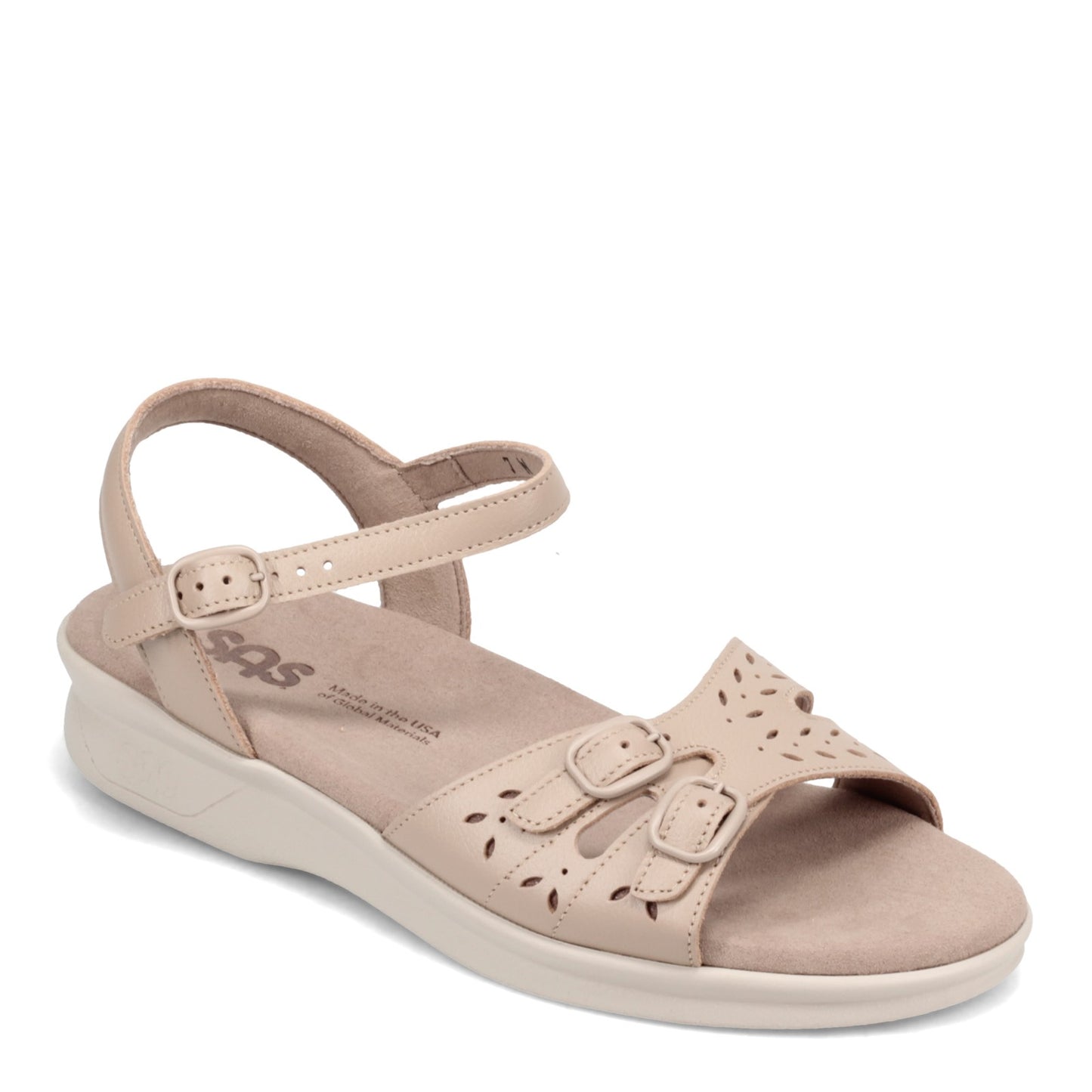 Peltz Shoes Women's SAS Duo Sandal STONE DUO-STONE