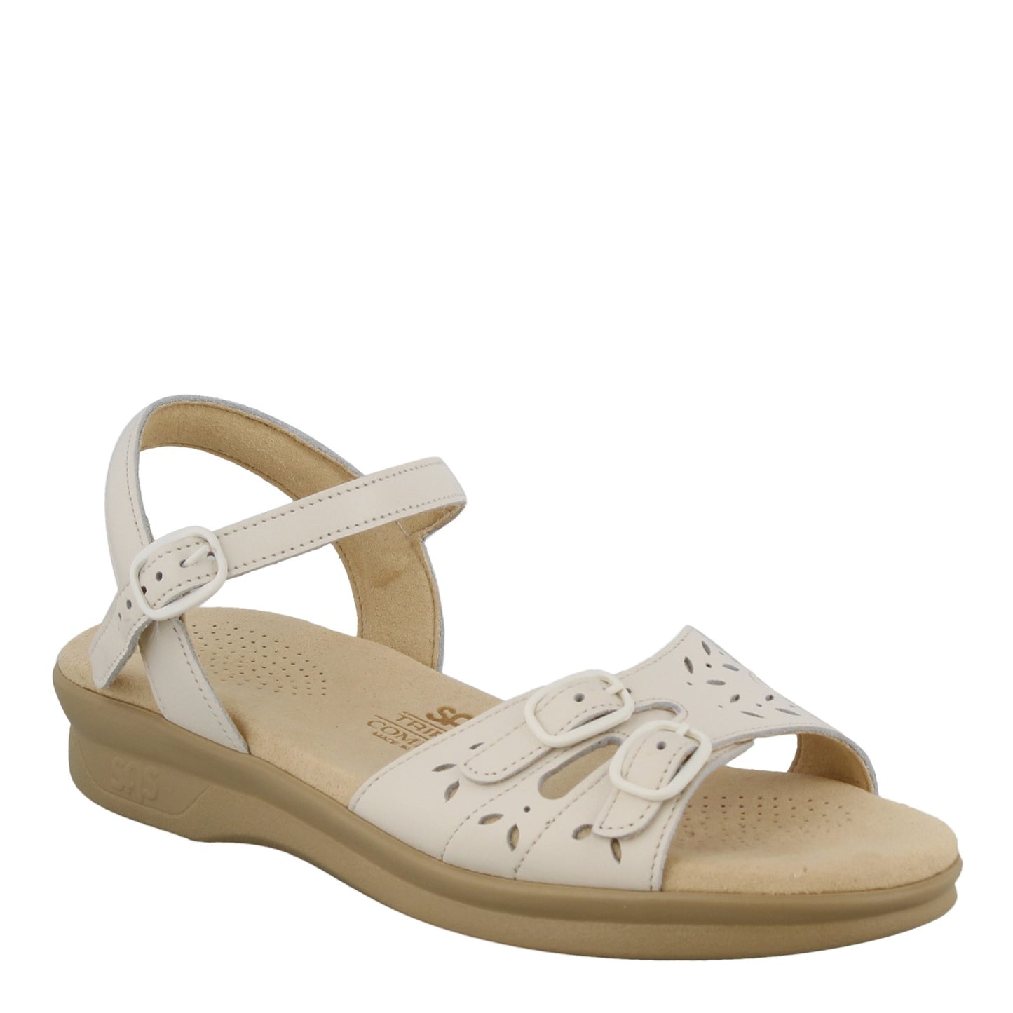 Peltz Shoes Women's SAS Duo Sandal WHITE DUO WHT