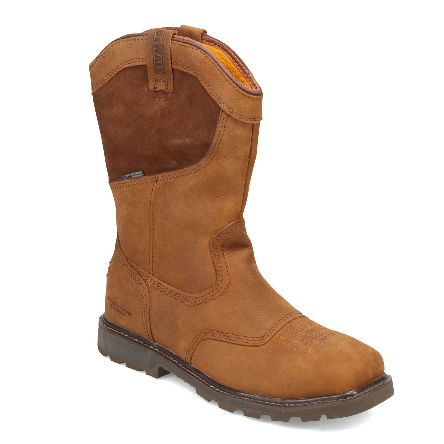 Peltz Shoes Men's Dewalt Stanton Square Toe Steel Toe Boot BISON DXWP10046
