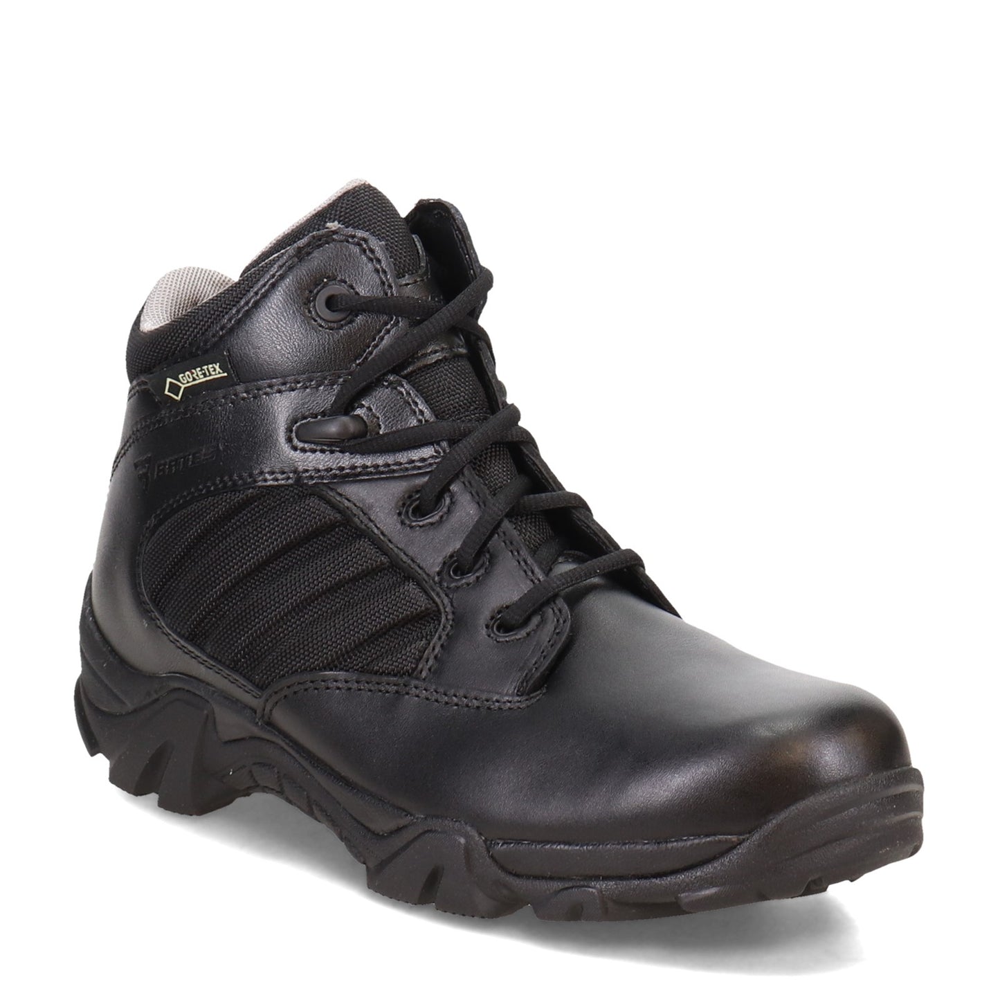 Peltz Shoes Men's Bates GX-4 Mid Waterproof Work Boot BLACK E02266