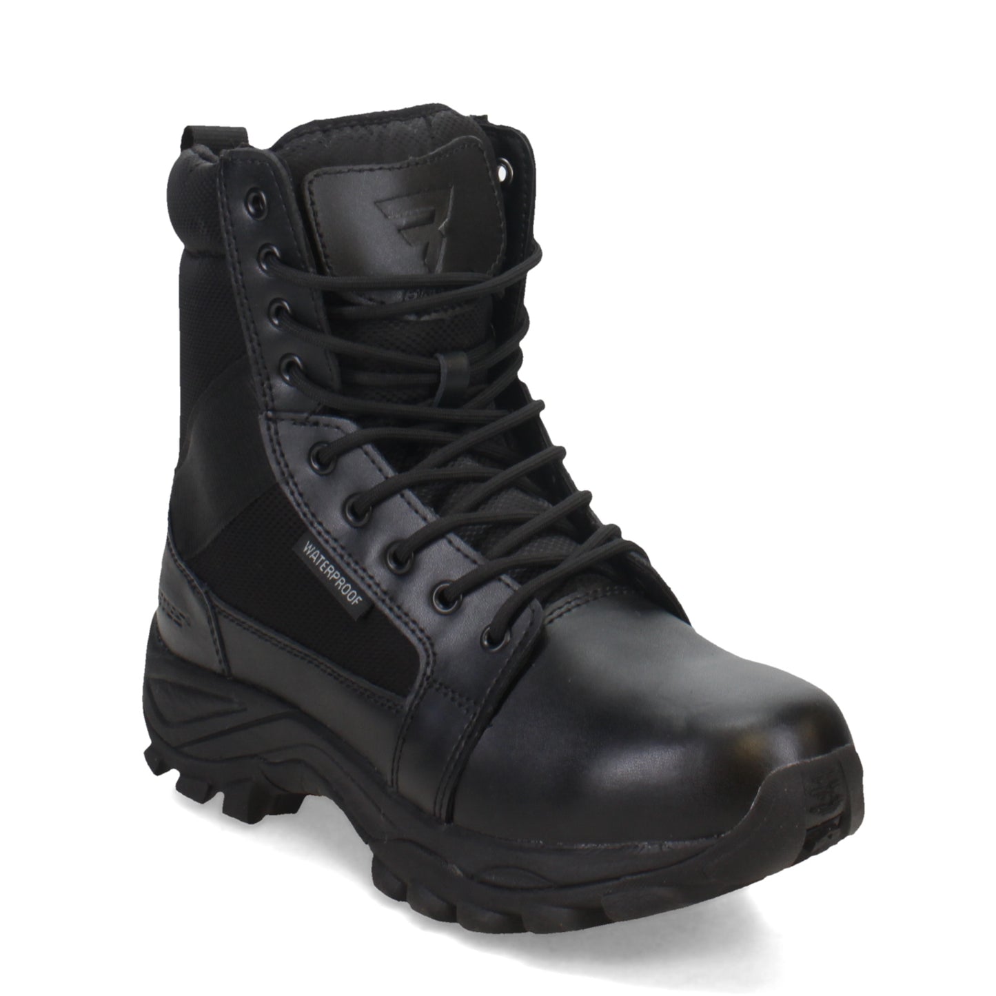 Peltz Shoes Men's Bates Fuse Side Zip WP Work Boot Black E06508