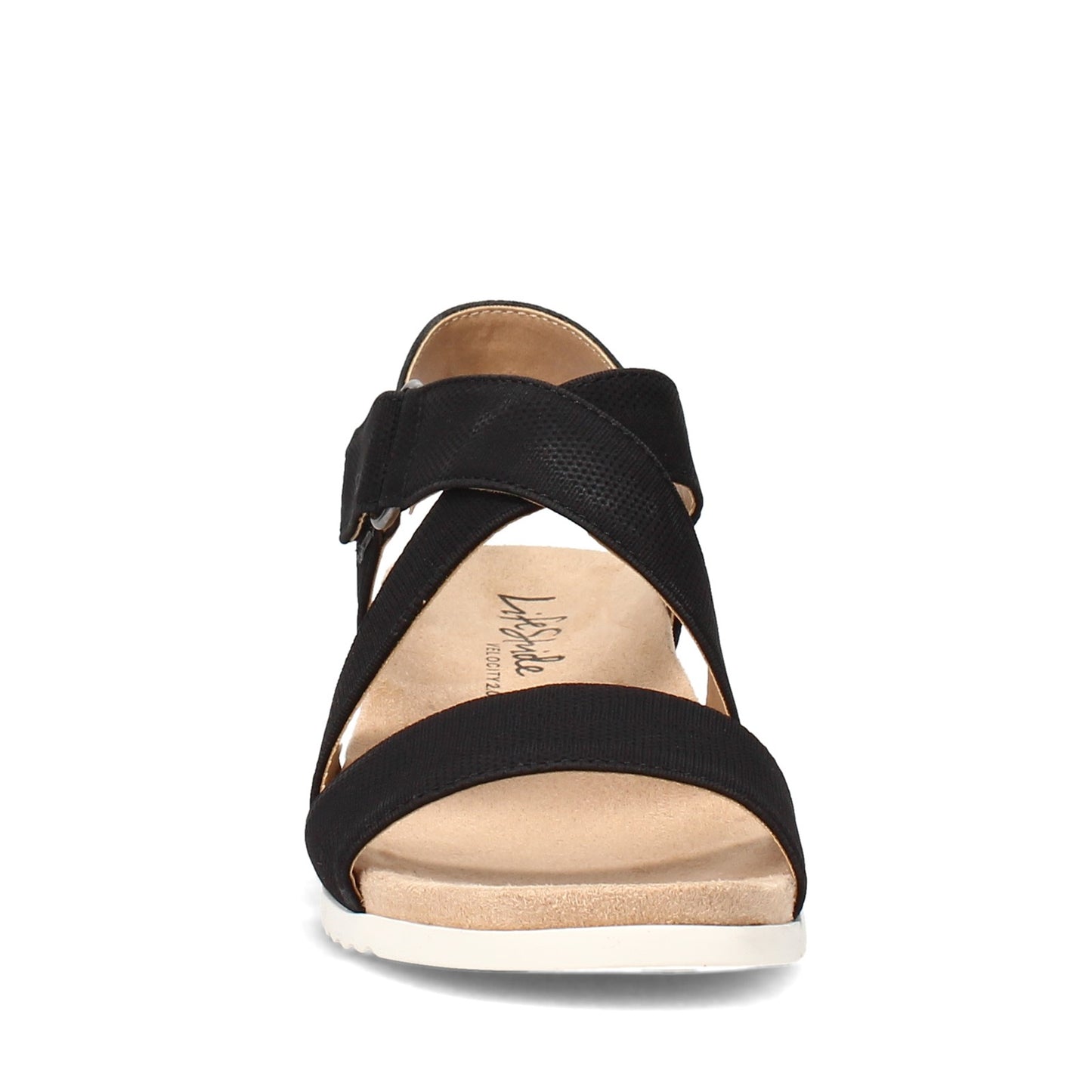 Peltz Shoes Women's LifeStride Sincere Sandal Black E1379S4002
