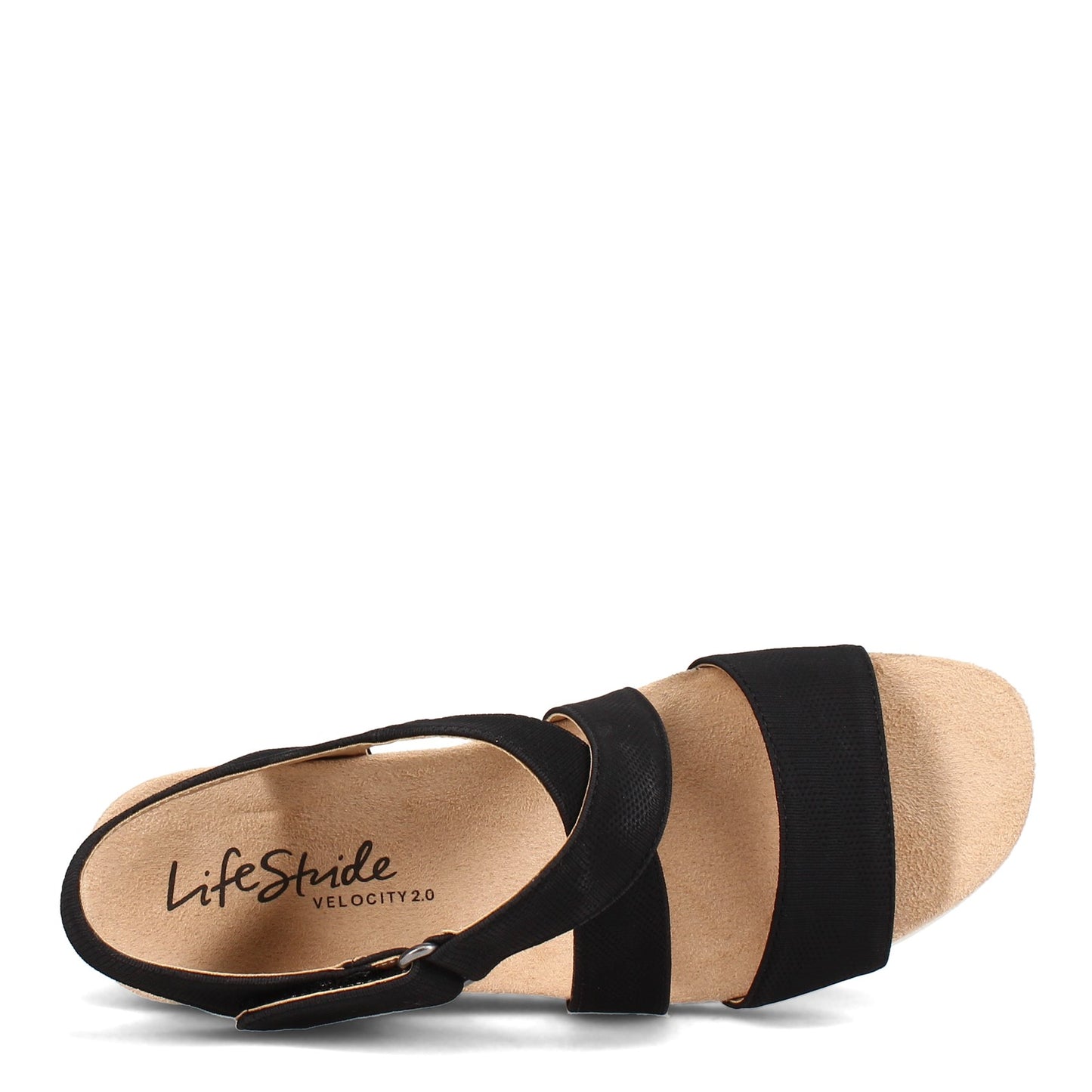 Peltz Shoes Women's LifeStride Sincere Sandal Black E1379S4002