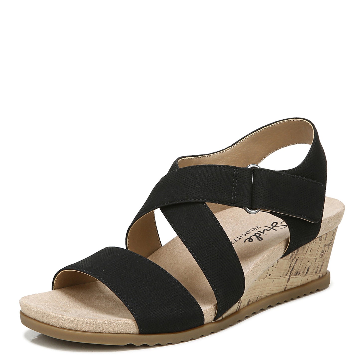 Peltz Shoes Women's LifeStride Sincere Sandal Black E1379S4004