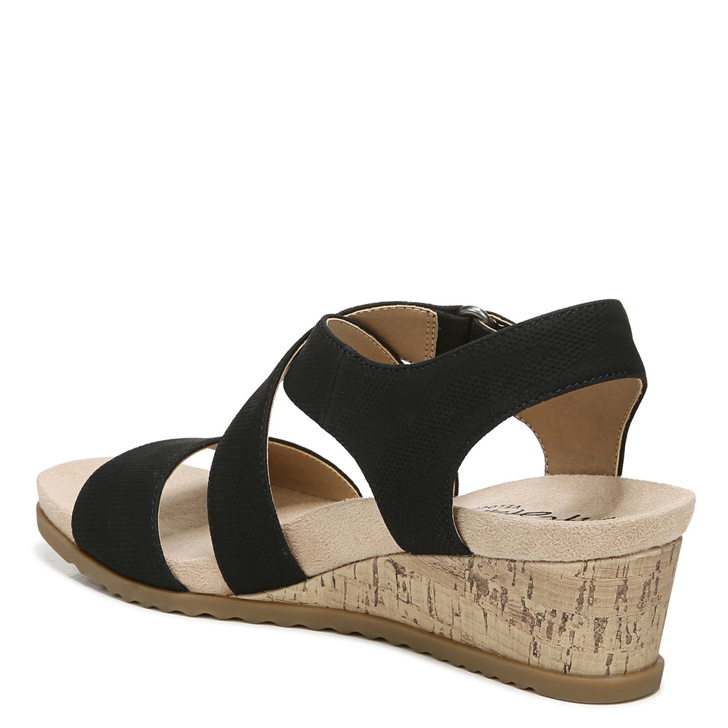 Peltz Shoes Women's LifeStride Sincere Sandal Black E1379S4004