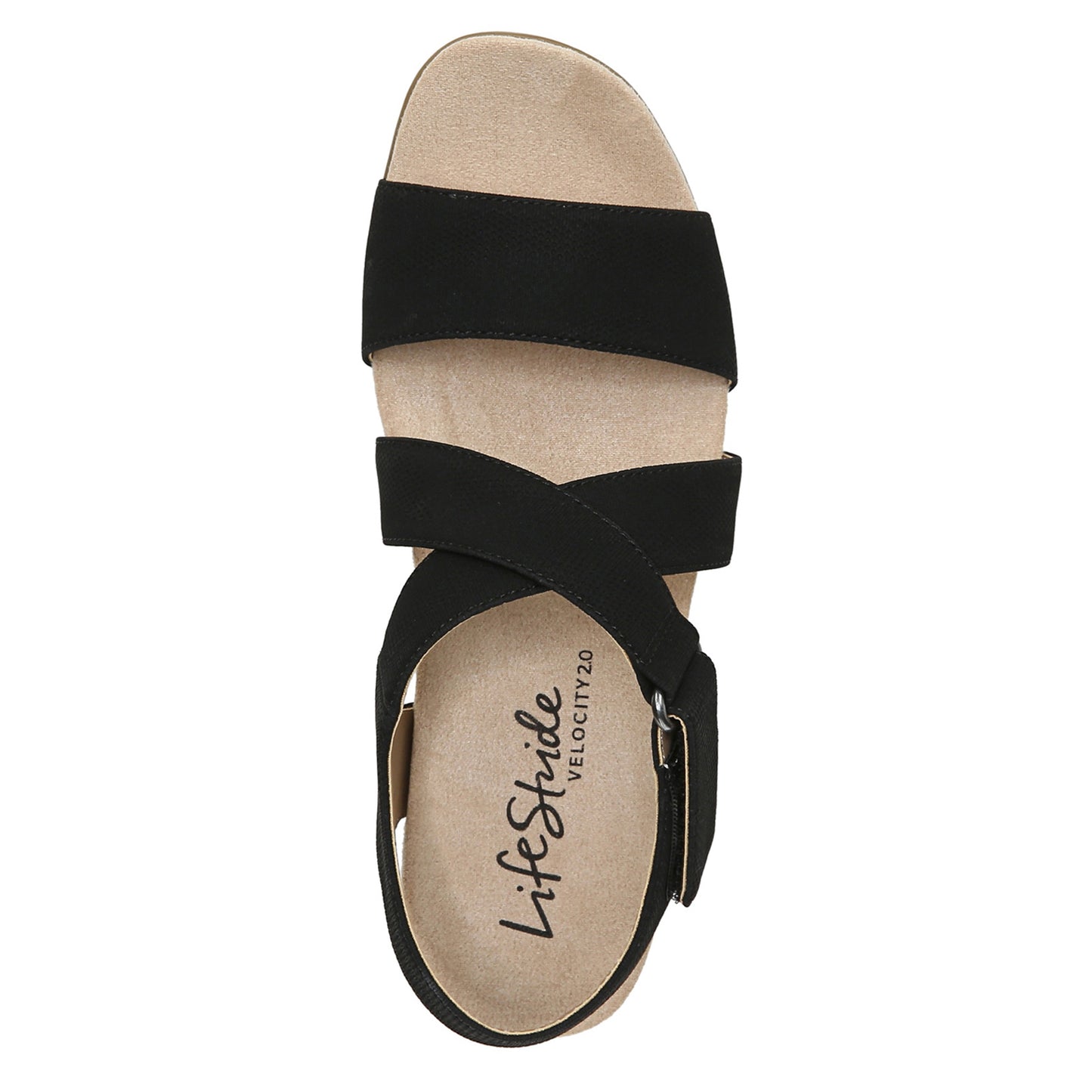 Peltz Shoes Women's LifeStride Sincere Sandal Black E1379S4004