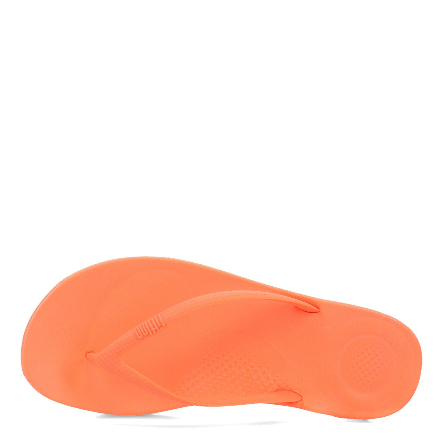 Peltz Shoes Women's FitFlop iQushion Flip-Flop Neon Orange E54-694