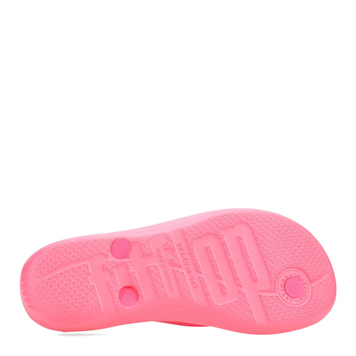 Peltz Shoes Women's FitFlop iQushion Flip-Flop Pop Pink E54-A38