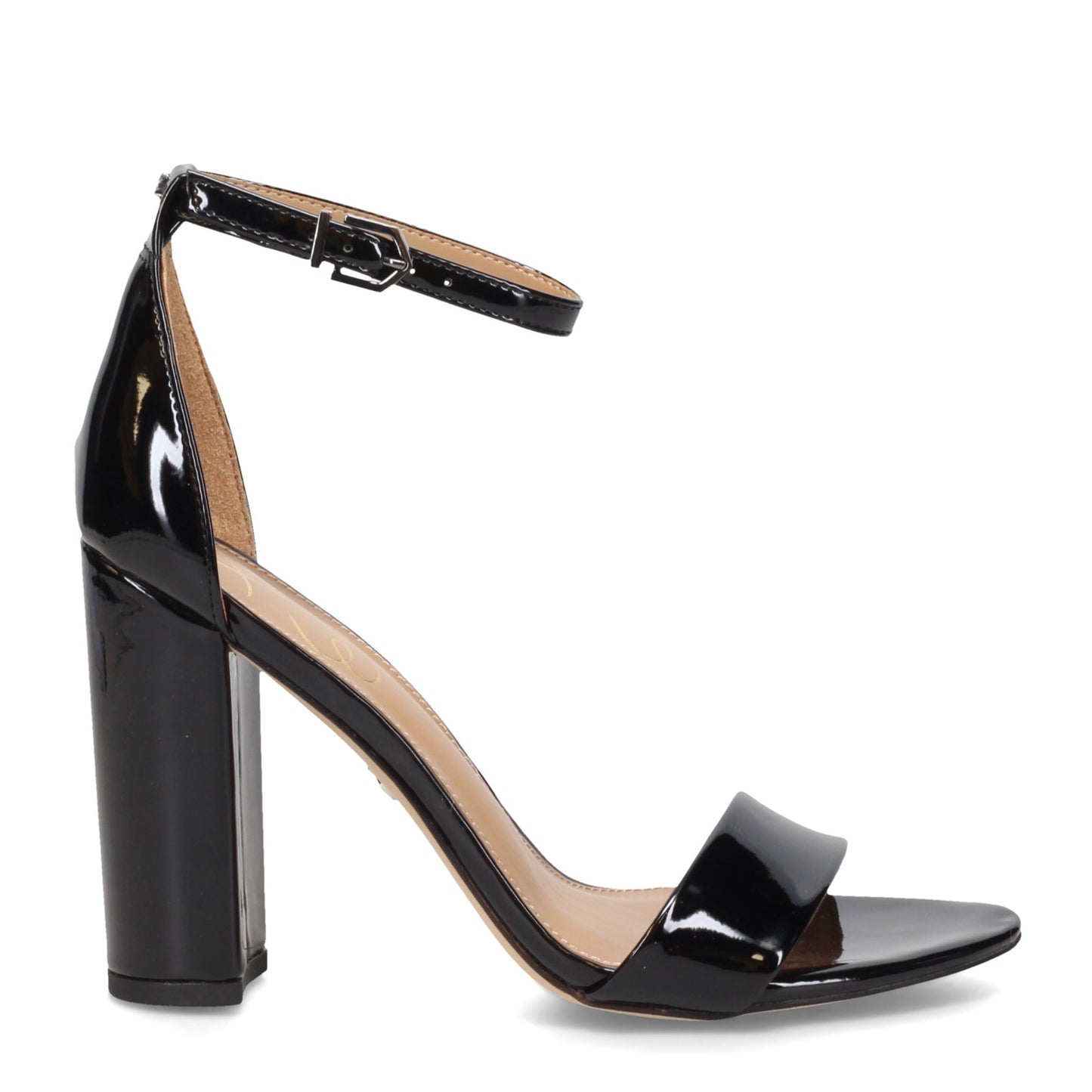 Peltz Shoes Women's Sam Edelman Yaro Sandal BLACK PATENT E8511SH012