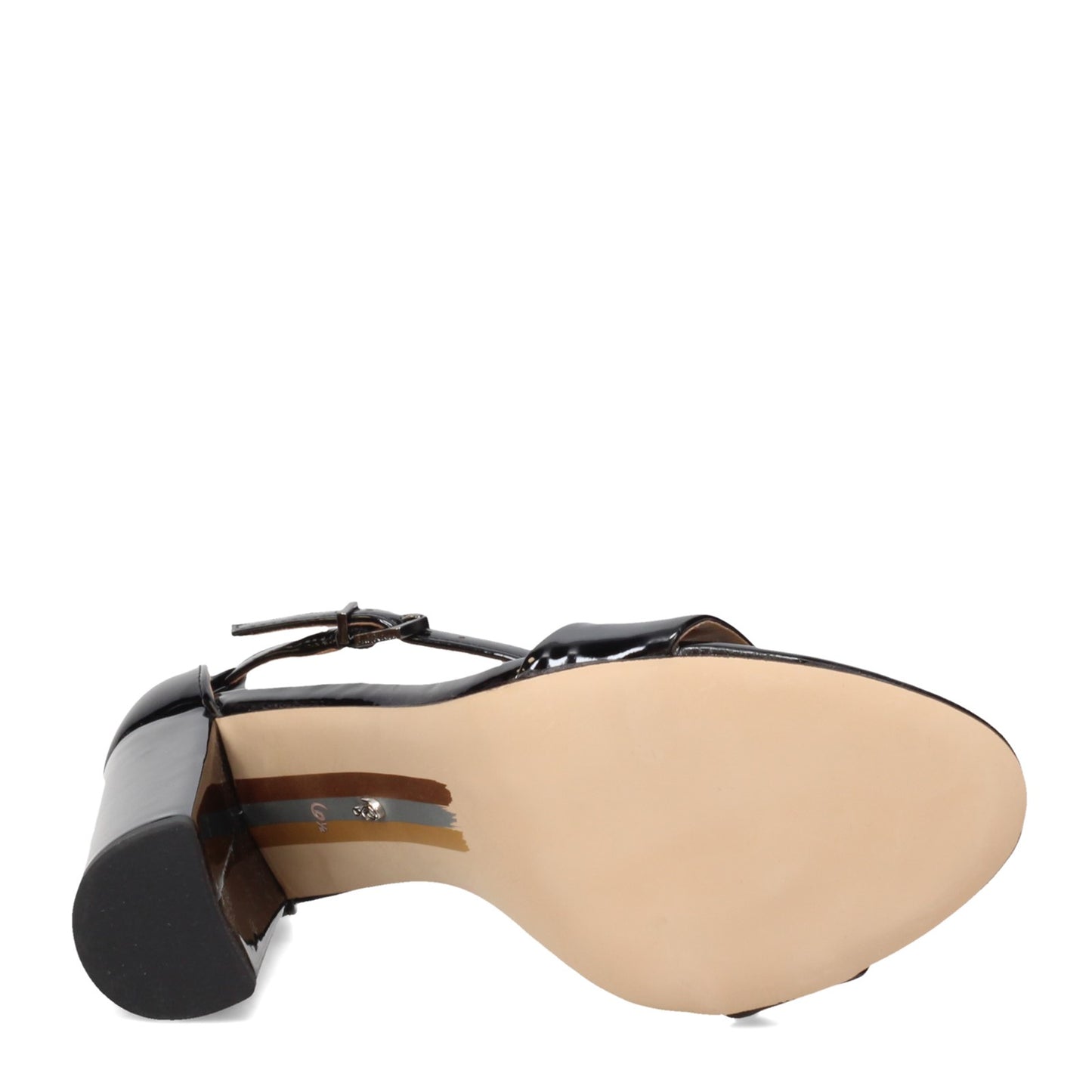 Peltz Shoes Women's Sam Edelman Yaro Sandal BLACK PATENT E8511SH012