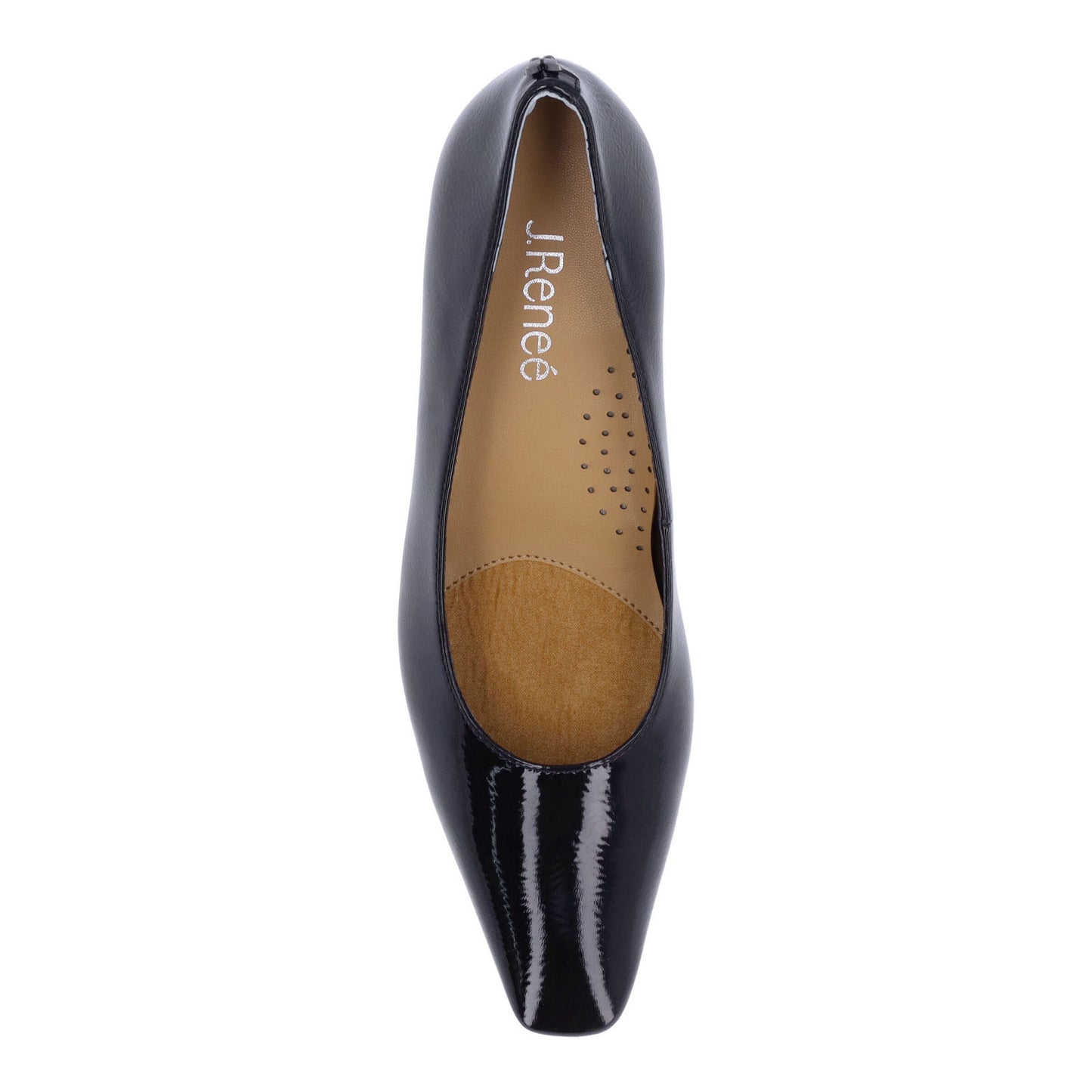 Peltz Shoes Women's J Renee Ellsey Pump Black Patent ELLSEY-PABLK