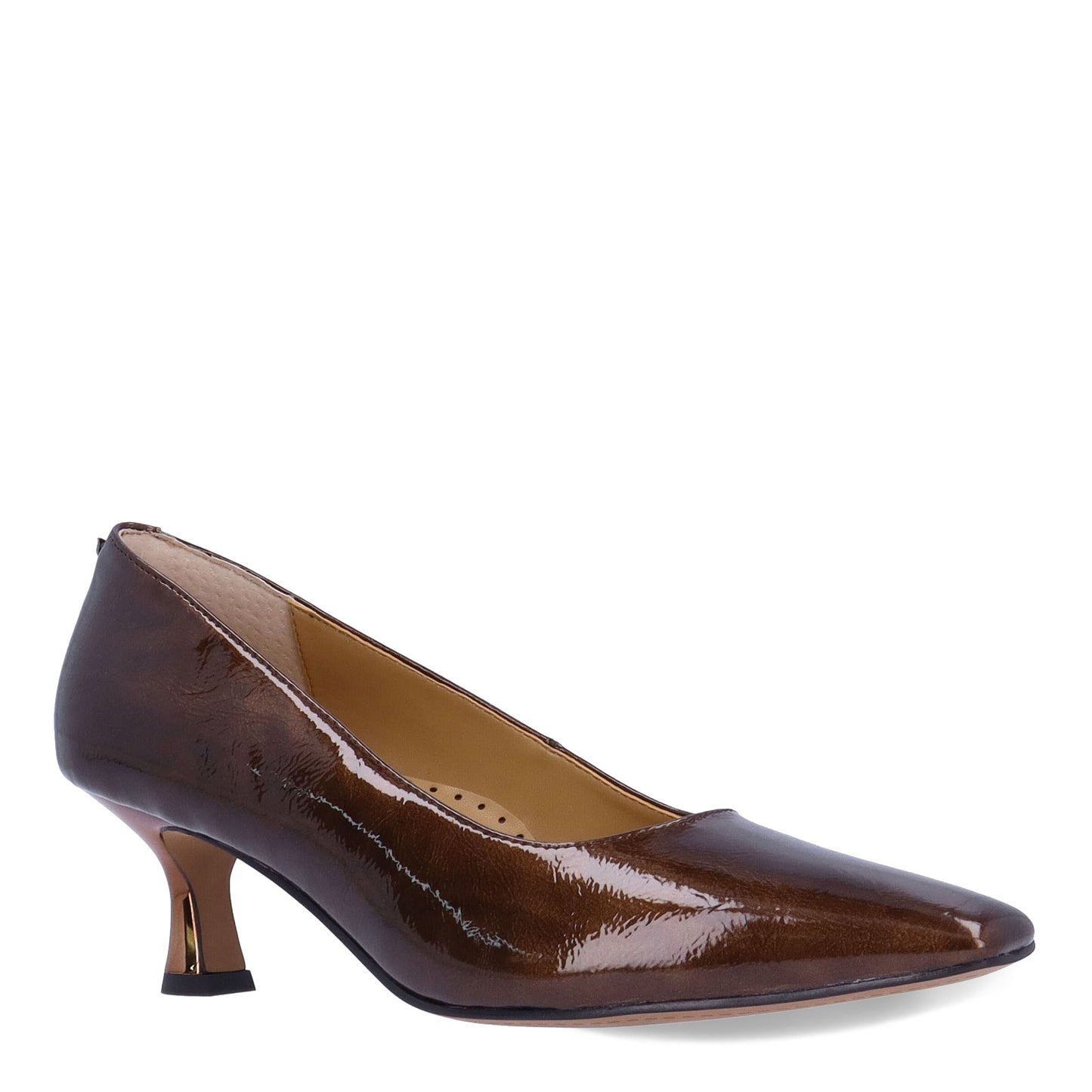 Peltz Shoes Women's J Renee Ellsey Pump Bronze Patent ELLSEY-PABRZ