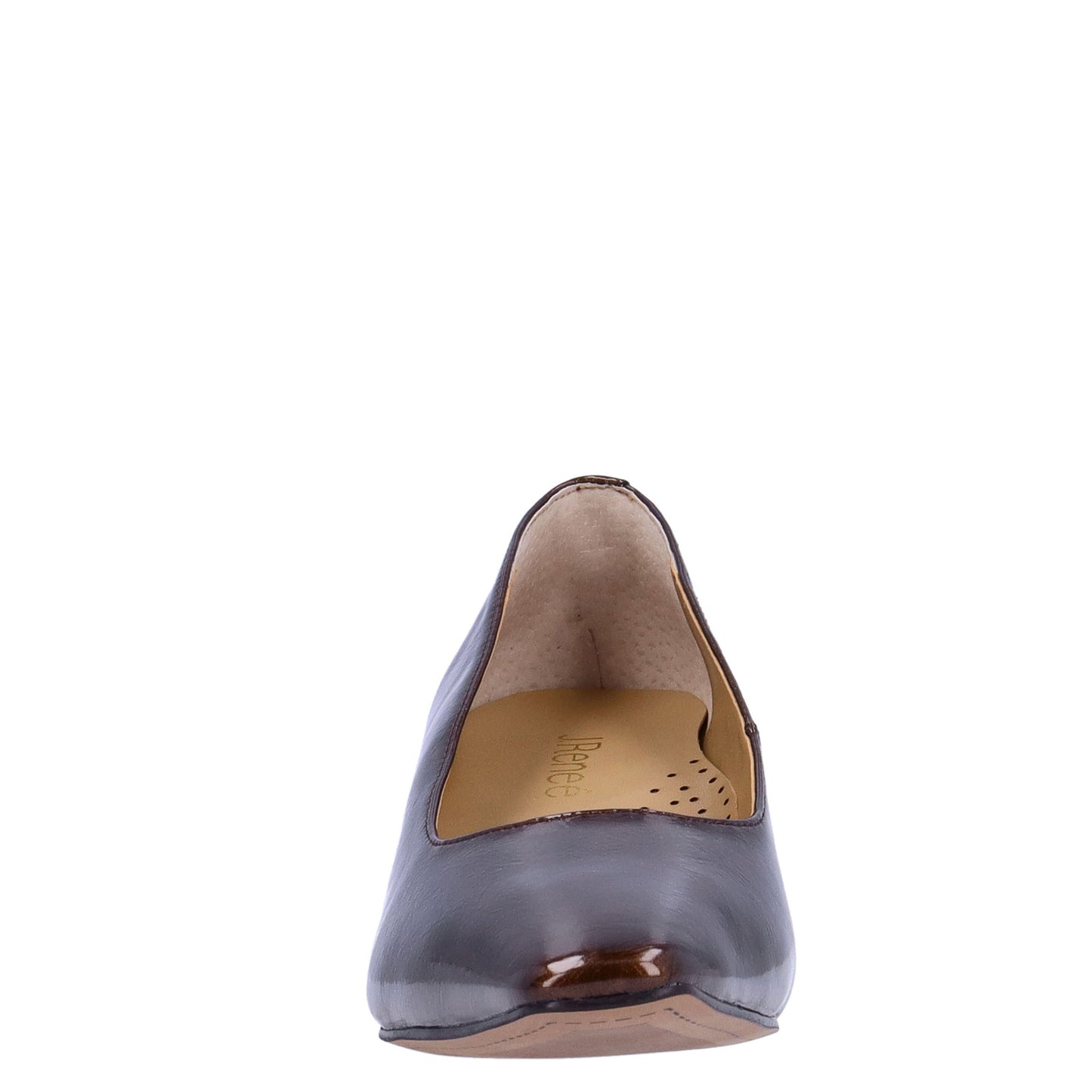 Peltz Shoes Women's J Renee Ellsey Pump Bronze Patent ELLSEY-PABRZ