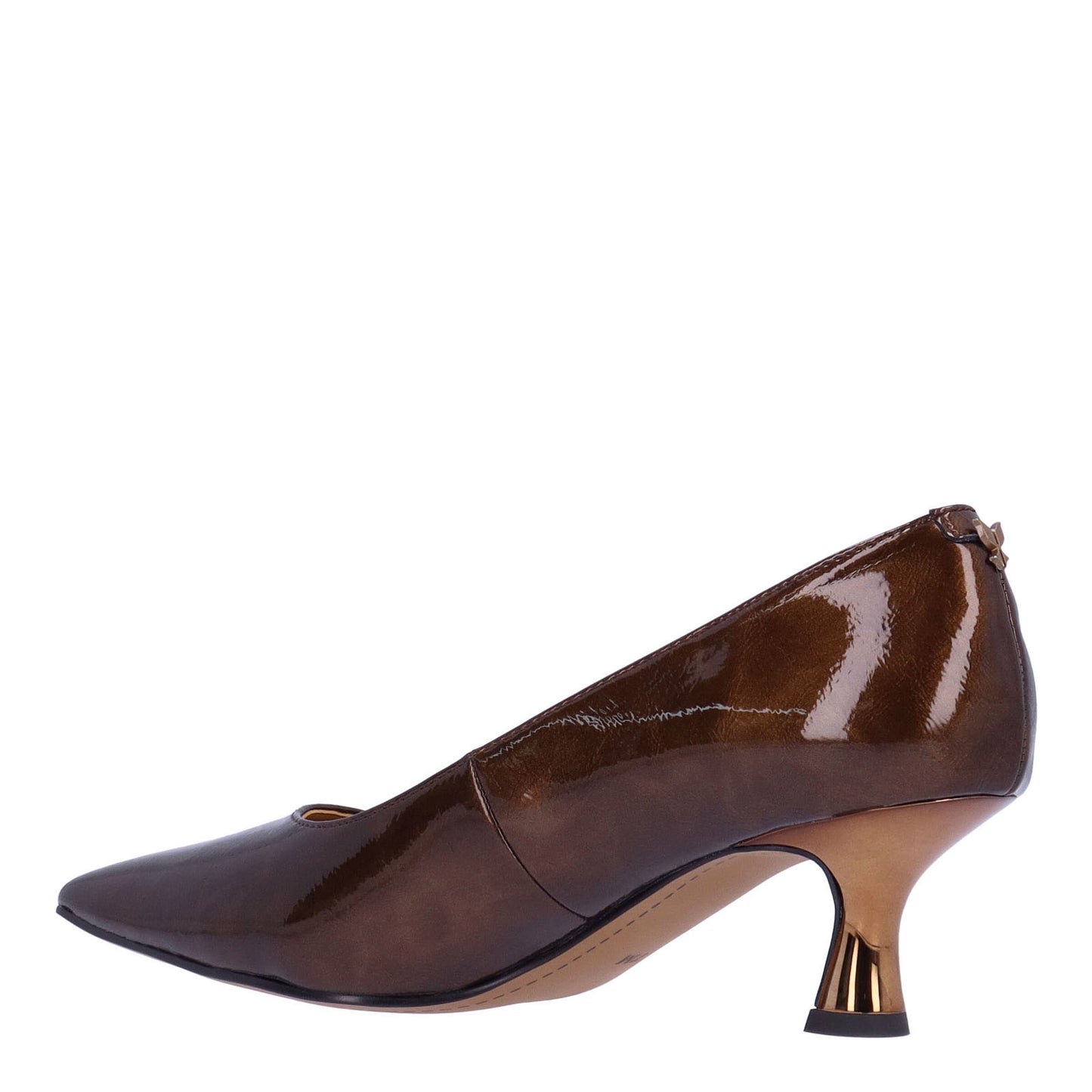 Peltz Shoes Women's J Renee Ellsey Pump Bronze Patent ELLSEY-PABRZ