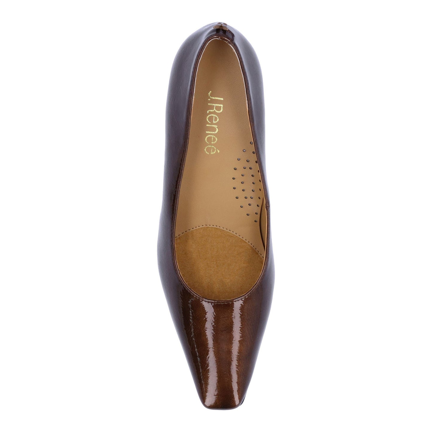 Peltz Shoes Women's J Renee Ellsey Pump Bronze Patent ELLSEY-PABRZ