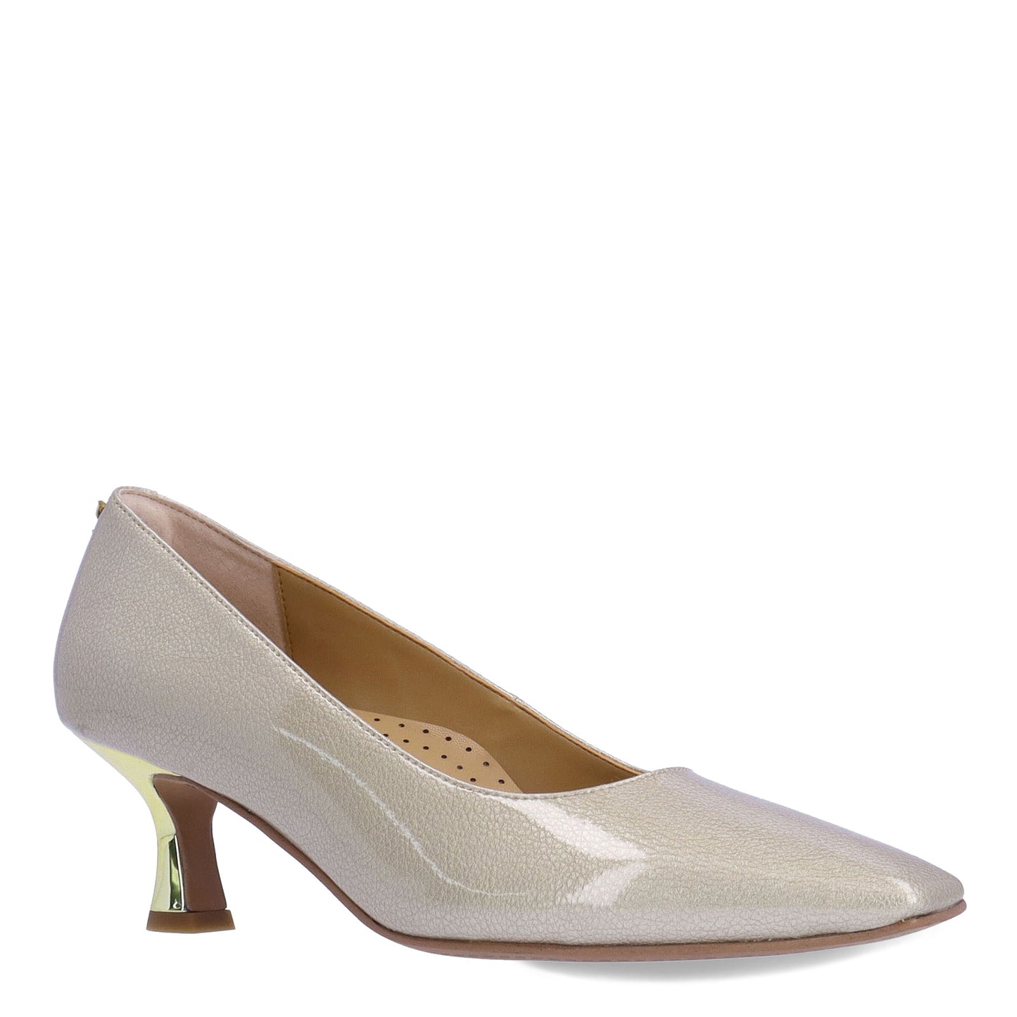Peltz Shoes Women's J Renee Ellsey Pump Taupe Patent ELLSEY-PATPE