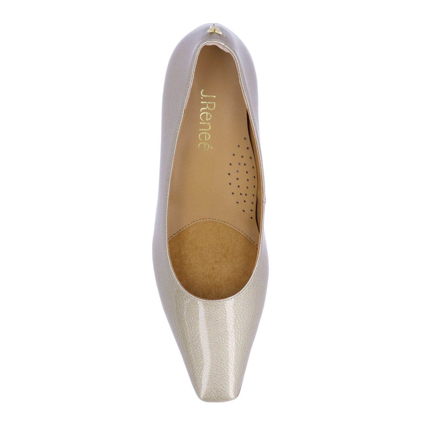 Peltz Shoes Women's J Renee Ellsey Pump Taupe Patent ELLSEY-PATPE