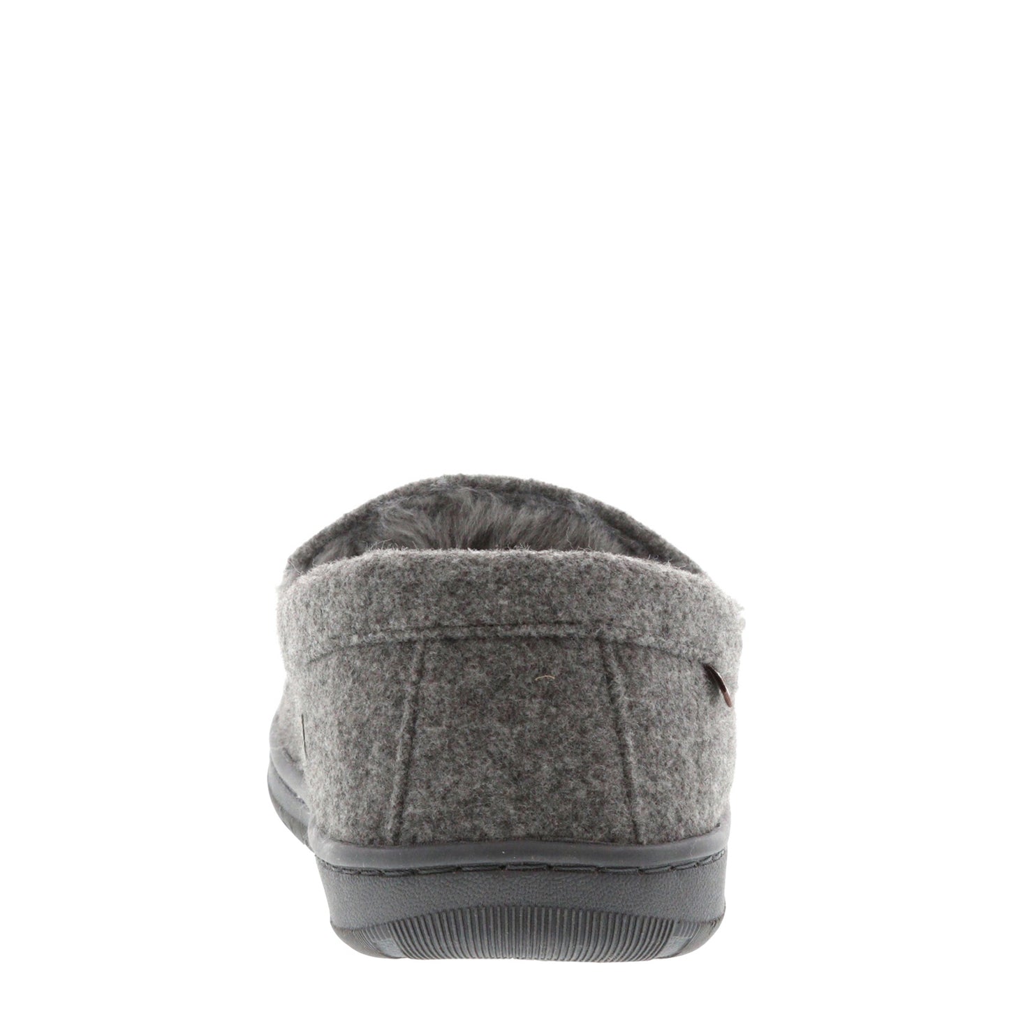 Peltz Shoes Men's Lamo Harrison Wool Moc CHARCOAL Wool EM1913W-CHA