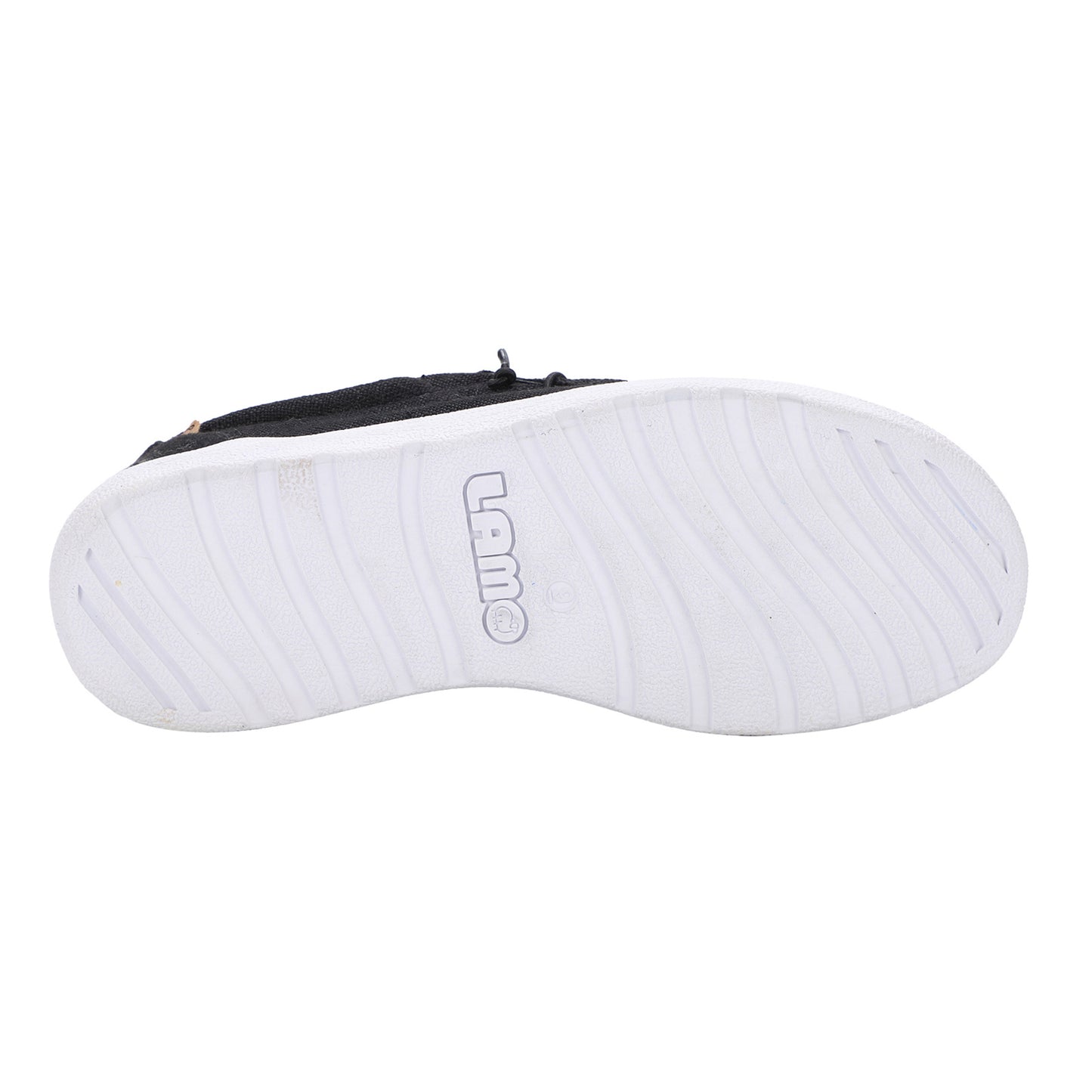 Peltz Shoes Men's Lamo Paul Slip-On Black/White EM2035-960
