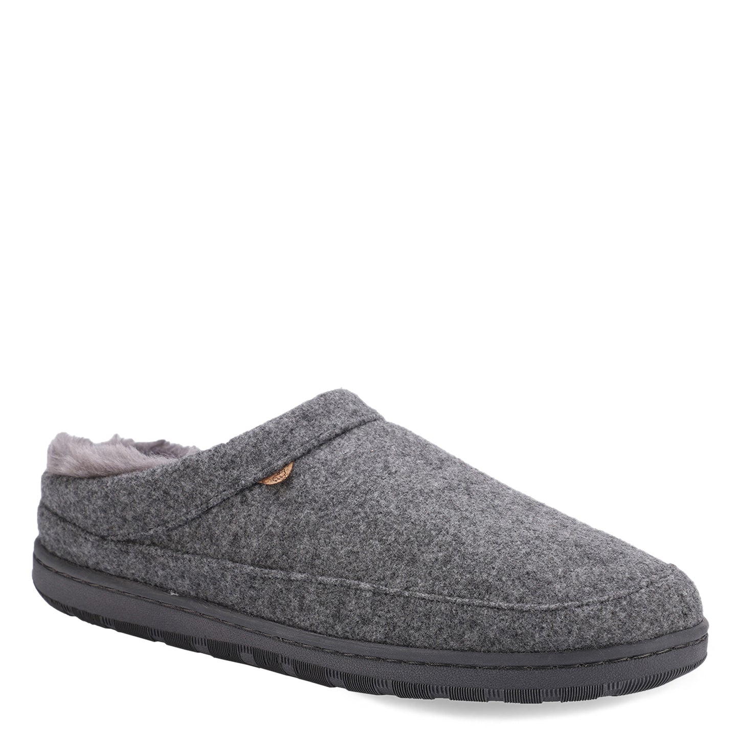 Peltz Shoes Men's Lamo Julian Wool Clog GREY WOOL EM2049W-GRY
