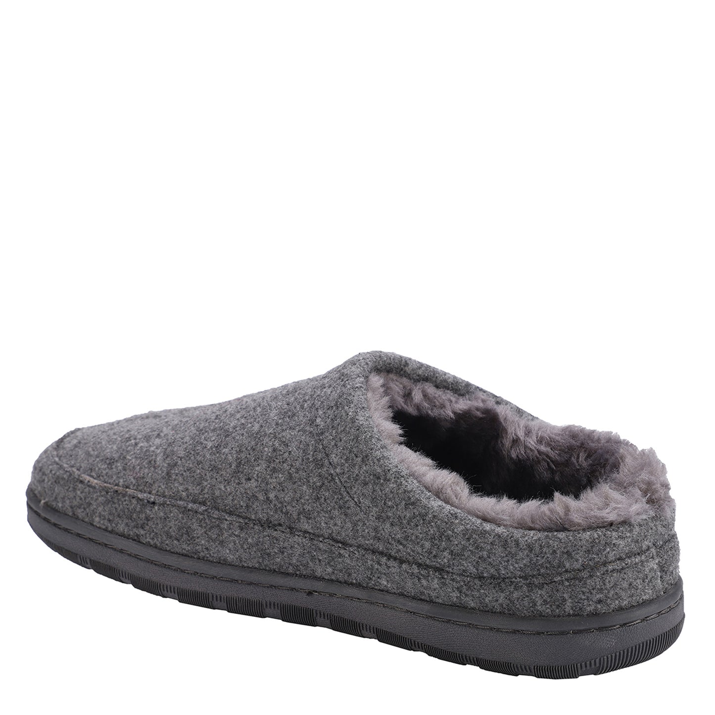 Peltz Shoes Men's Lamo Julian Wool Clog GREY WOOL EM2049W-GRY