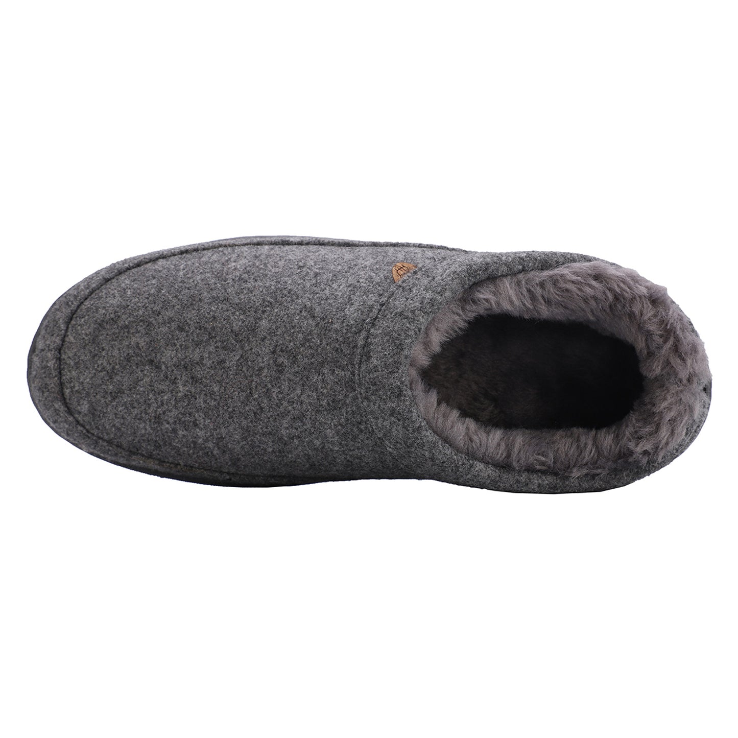 Peltz Shoes Men's Lamo Julian Wool Clog GREY WOOL EM2049W-GRY