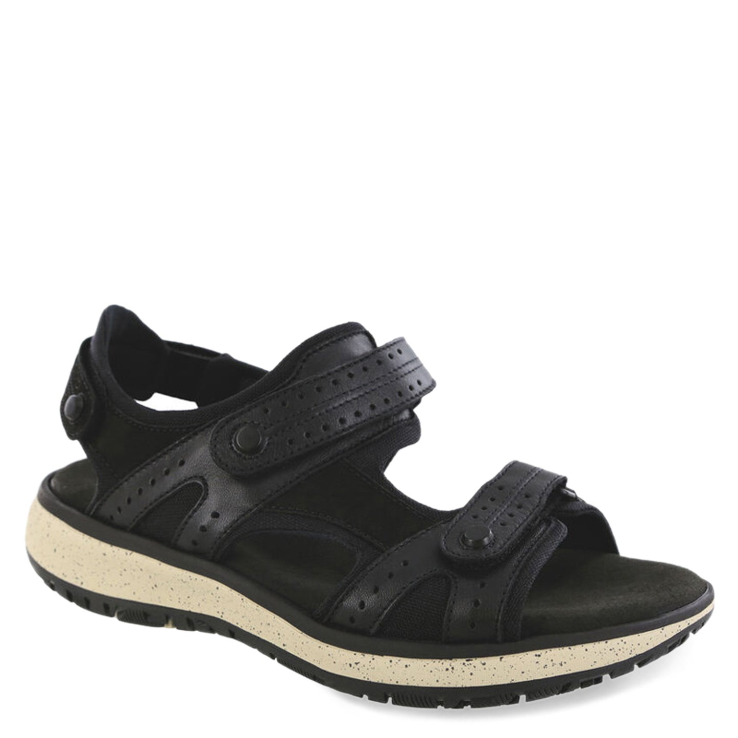 Peltz Shoes Women's SAS Embark Sandal BLACK ASH EMBARK BLK ASH