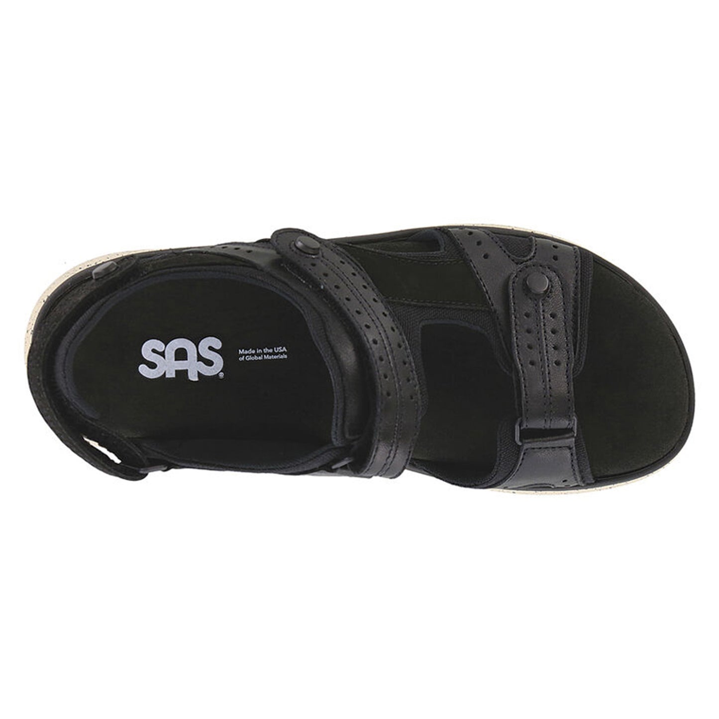 Peltz Shoes Women's SAS Embark Sandal BLACK ASH EMBARK BLK ASH