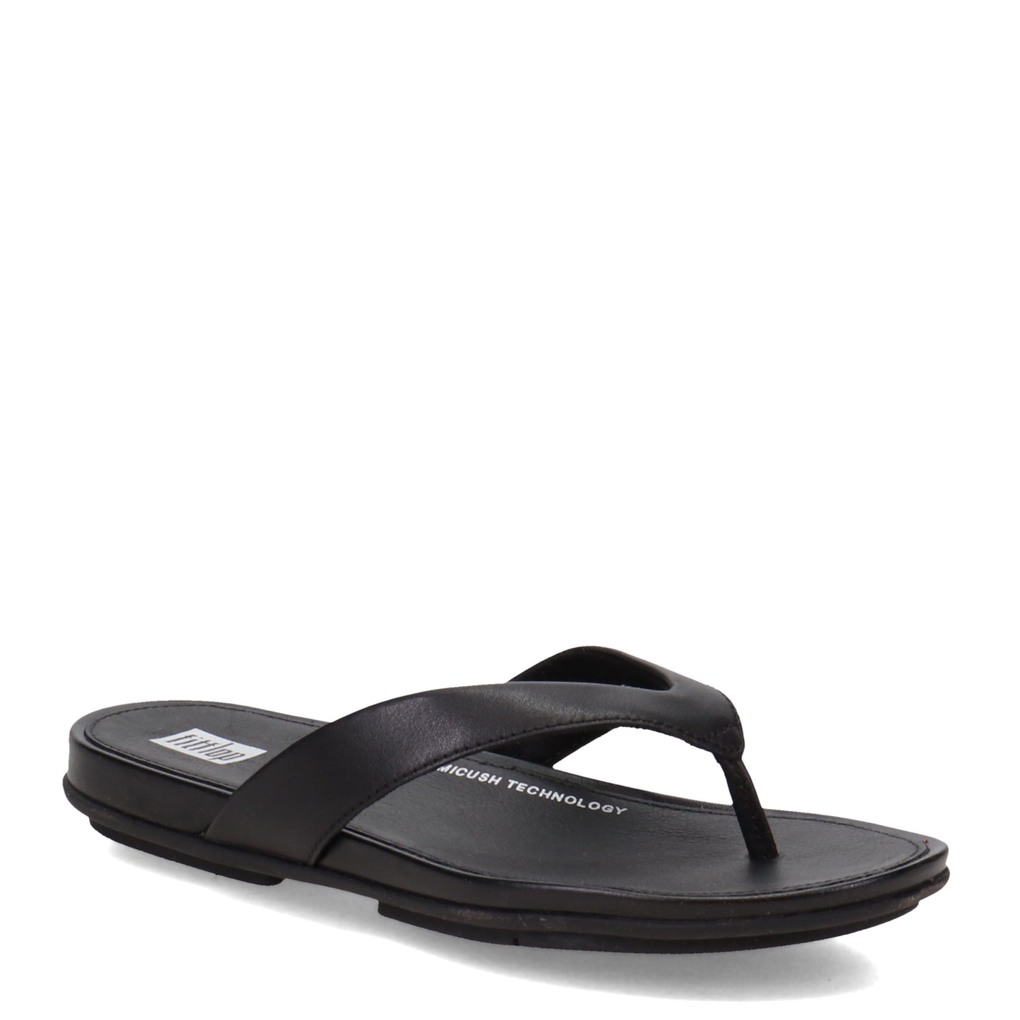 Peltz Shoes Women's FitFlop Gracie Flip-Flop Black EO8-090