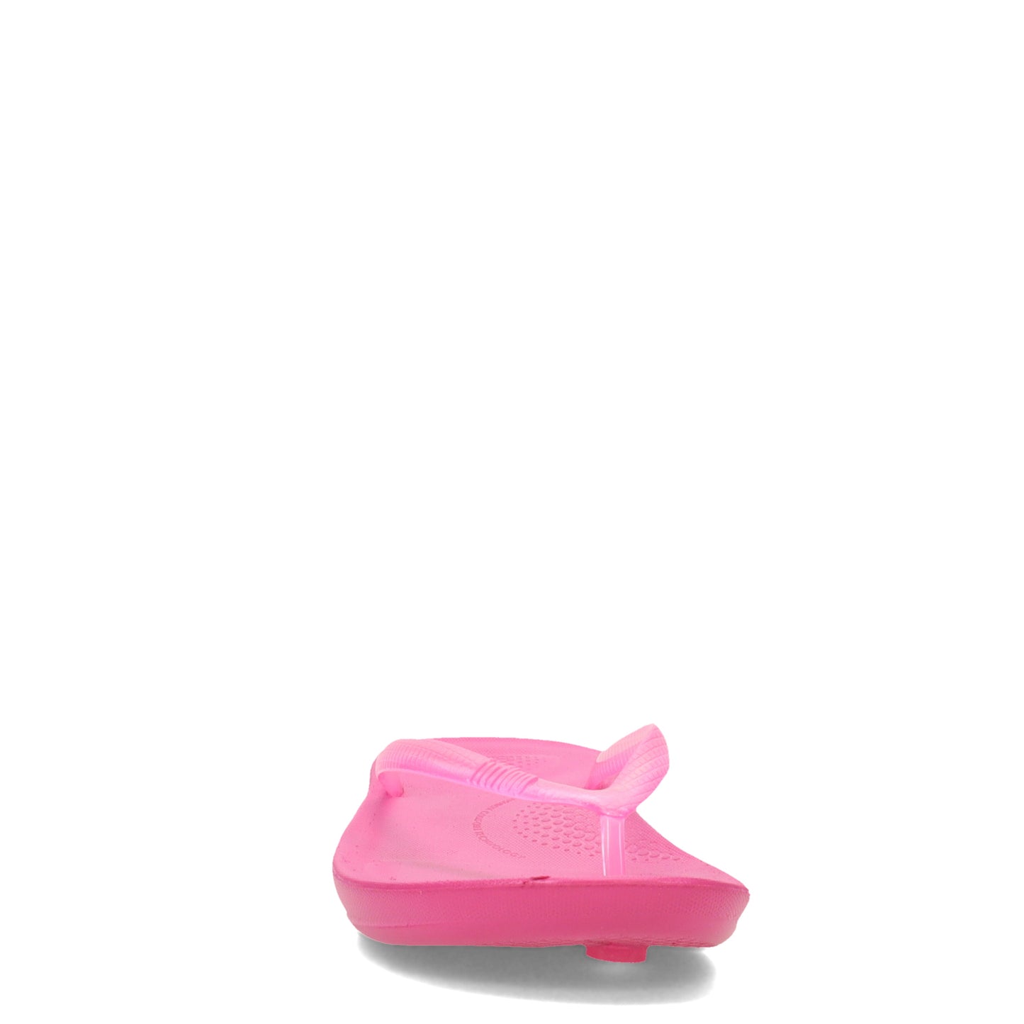 Peltz Shoes Women's FitFlop iQushion Transparent Flip-Flop Fuchsia ER1-929