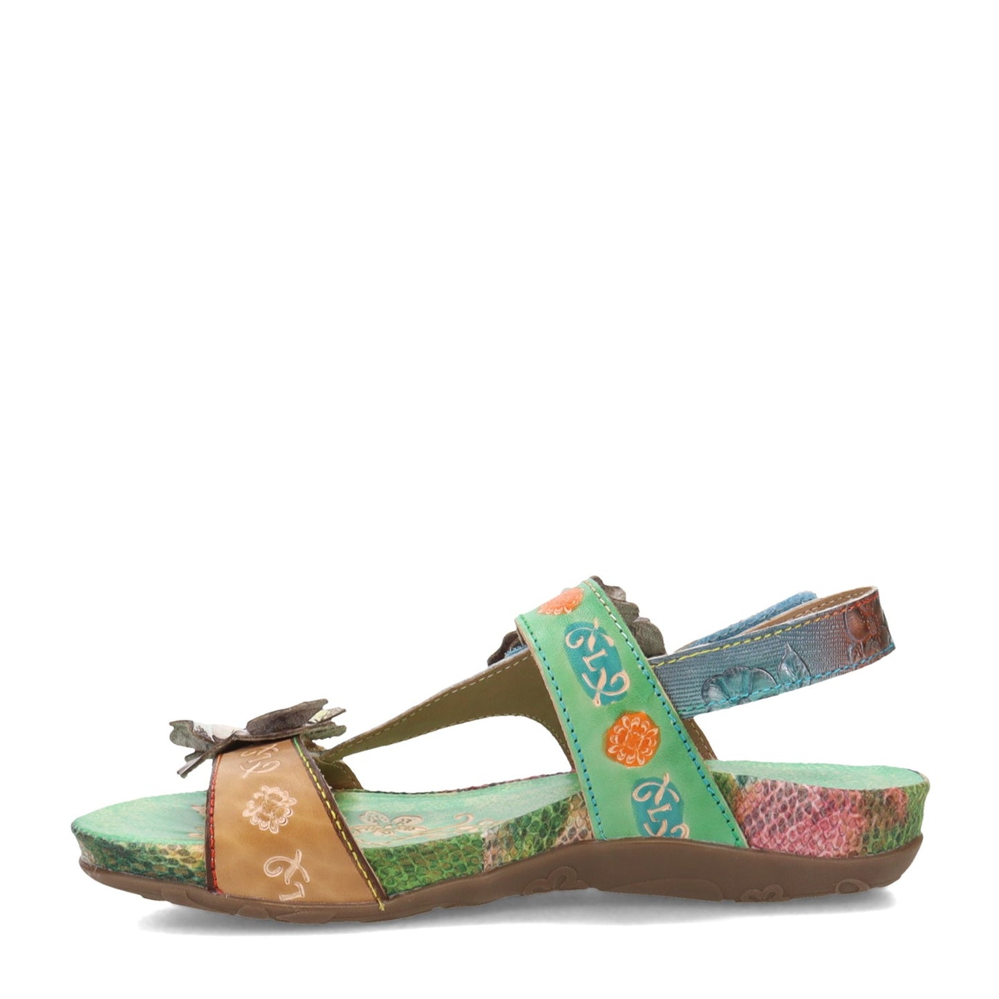 Peltz Shoes Women's L'Artiste by Spring Step Erica Sandal Mint Green ERICA-MTMN