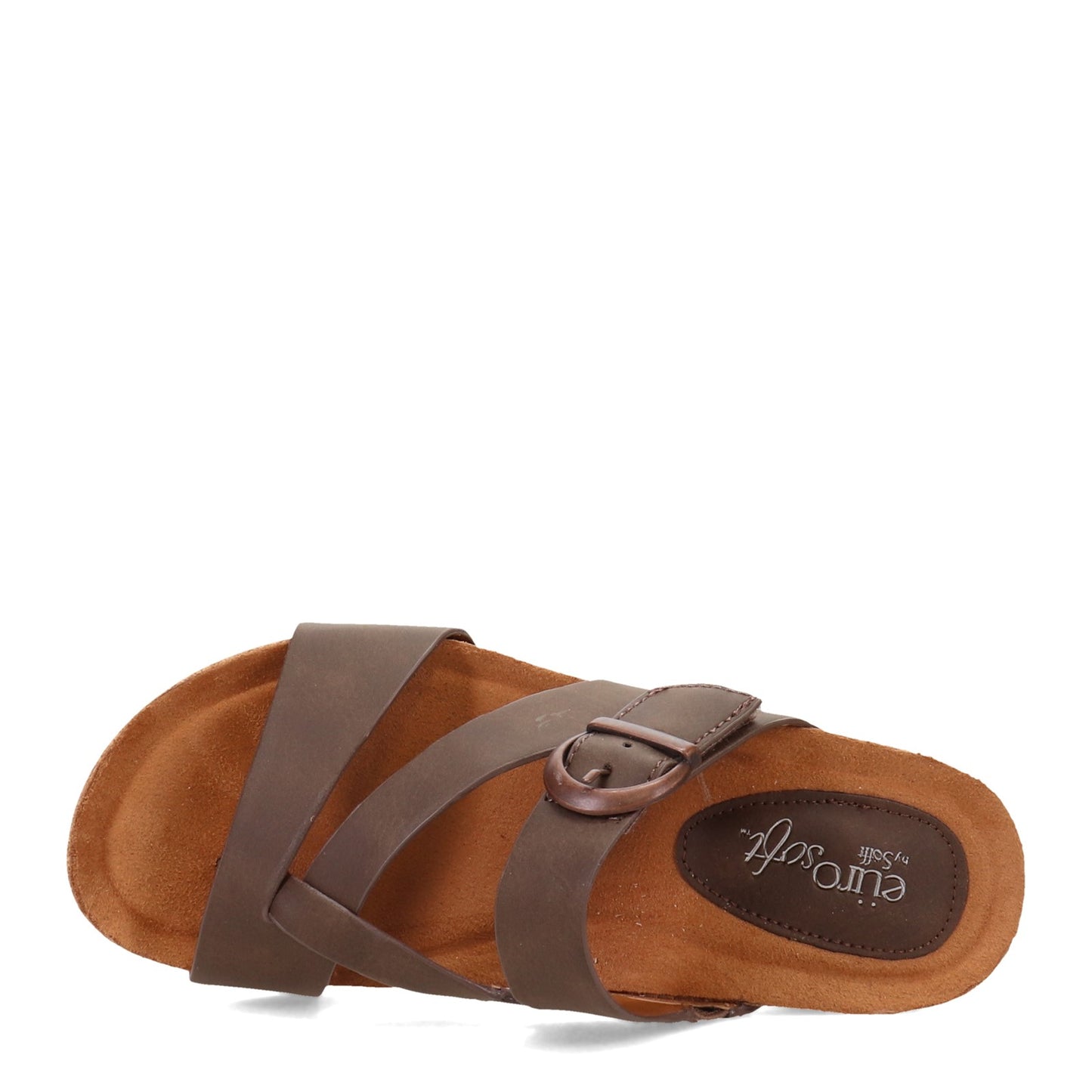 Peltz Shoes Women's Eurosoft Gladis Sandal MOCHA ES0026900
