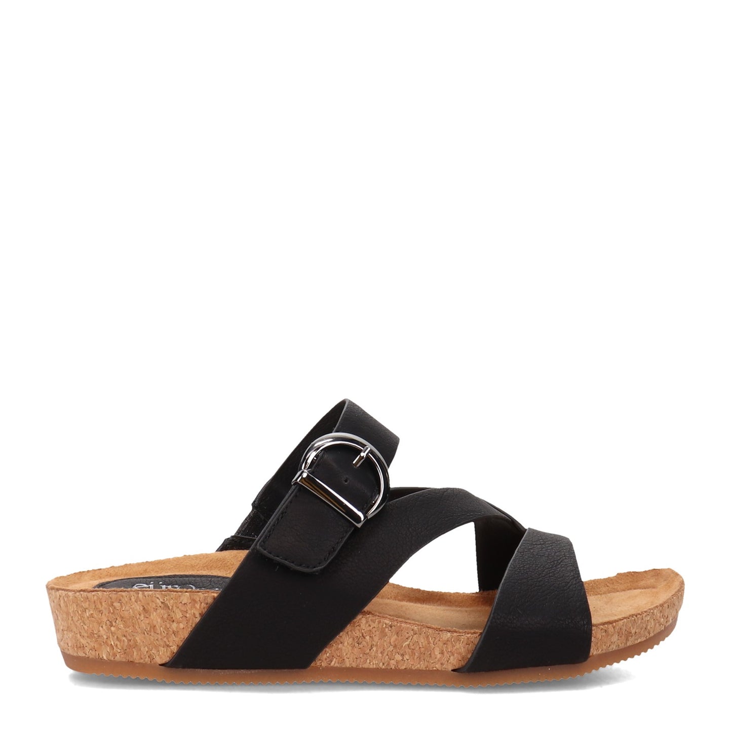Peltz Shoes Women's Eurosoft Gladis Sandal BLACK ES0026901