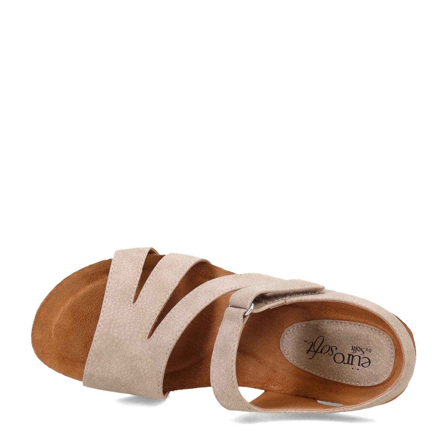 Peltz Shoes Women's Eurosoft by Sofft Elda Sandal GREY ES0028308