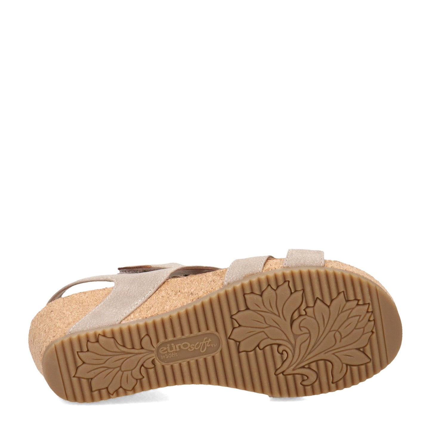 Peltz Shoes Women's Eurosoft by Sofft Elda Sandal GREY ES0028308