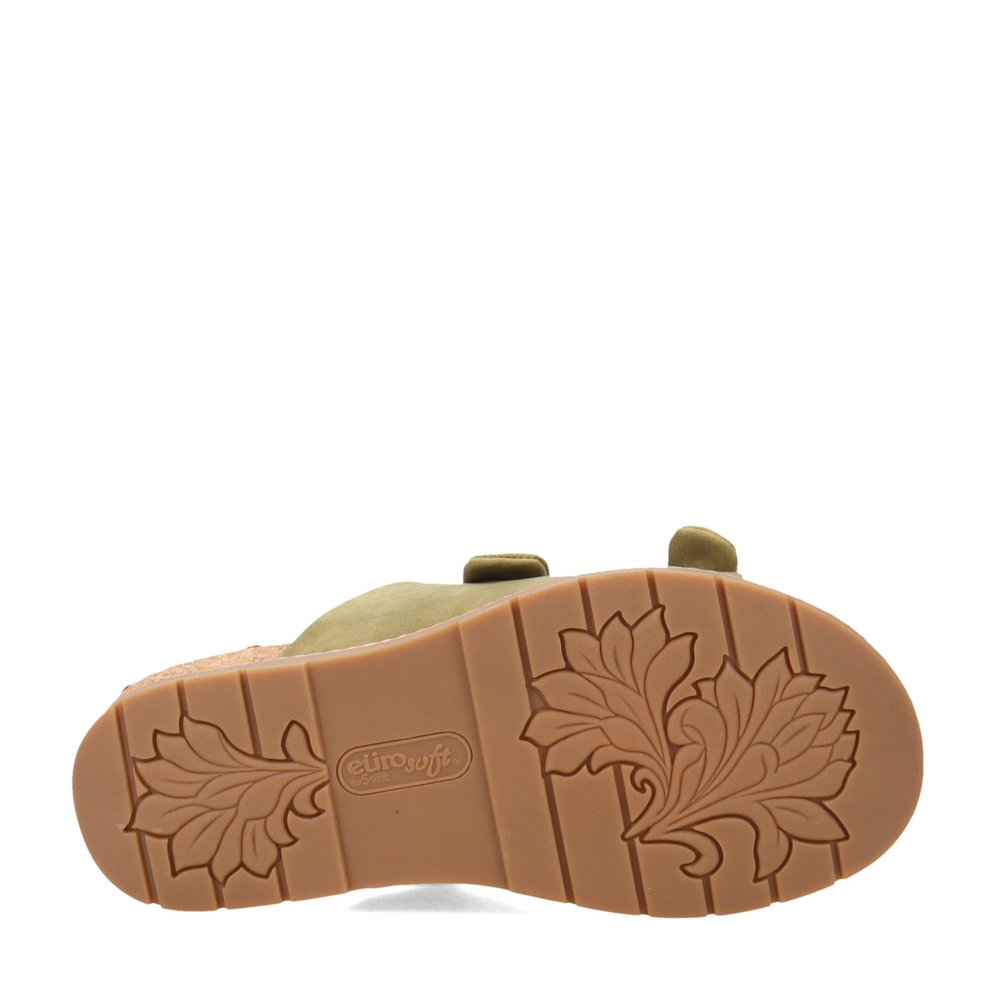 Peltz Shoes Women's Eurosoft by Sofft Golden Sandal GREEN ES0034406