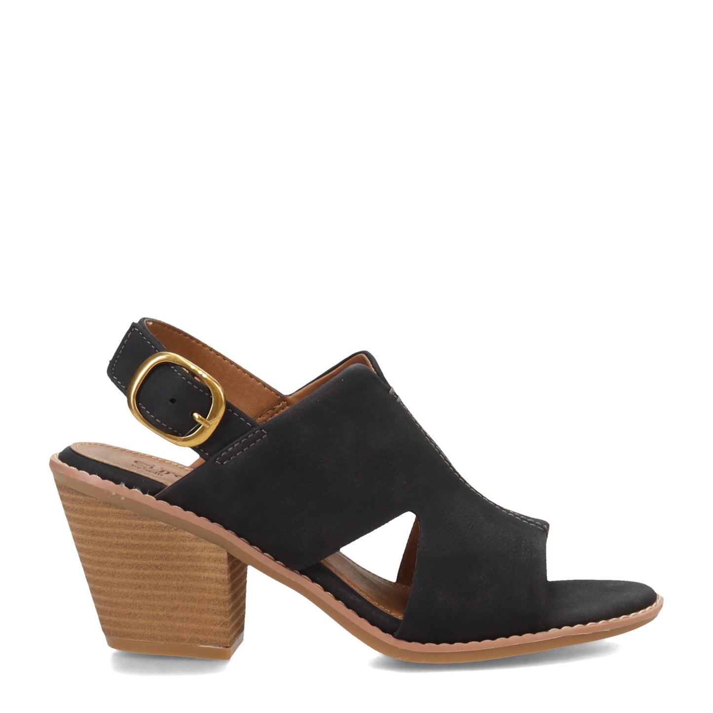 Peltz Shoes Women's Eurosoft by Sofft Taite Sandal BLACK ES0035401